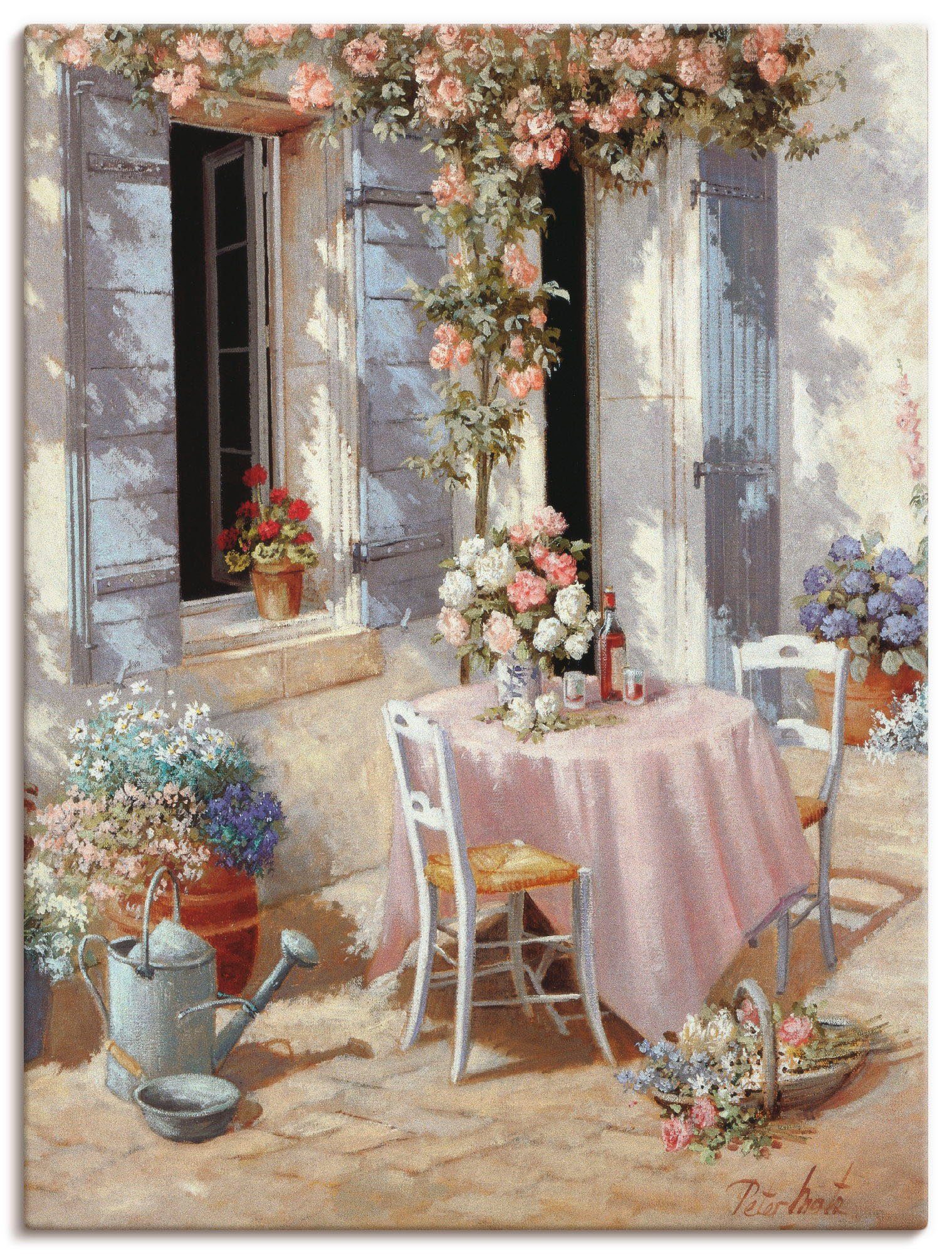 Artland Wandbild Einladung, Garten (1 St), als Leinwandbild, Poster in verschied. Größen