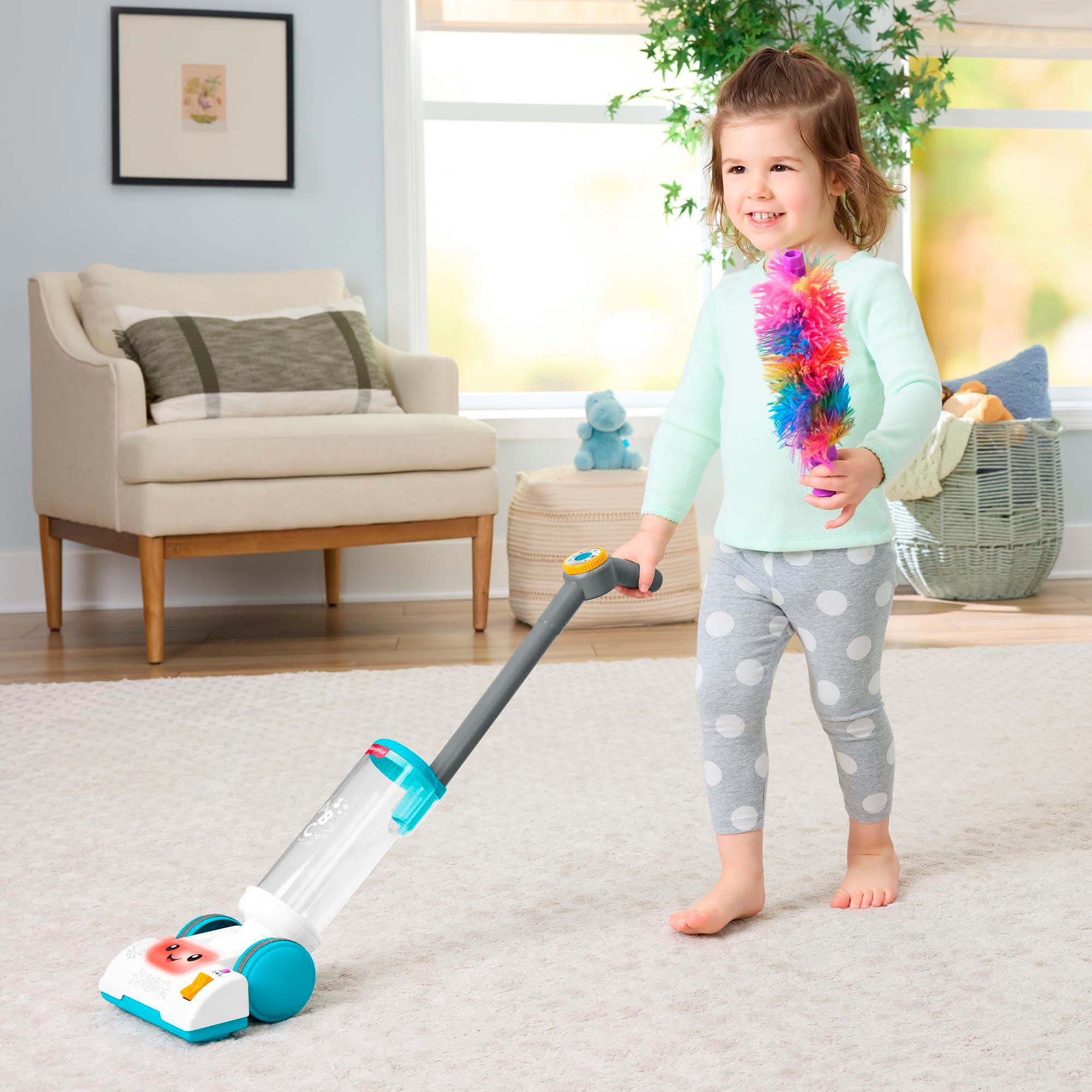 Fisher-Price® Lernspielzeug Lernspaß Staubsauger, mit Licht- und Soundeffekt