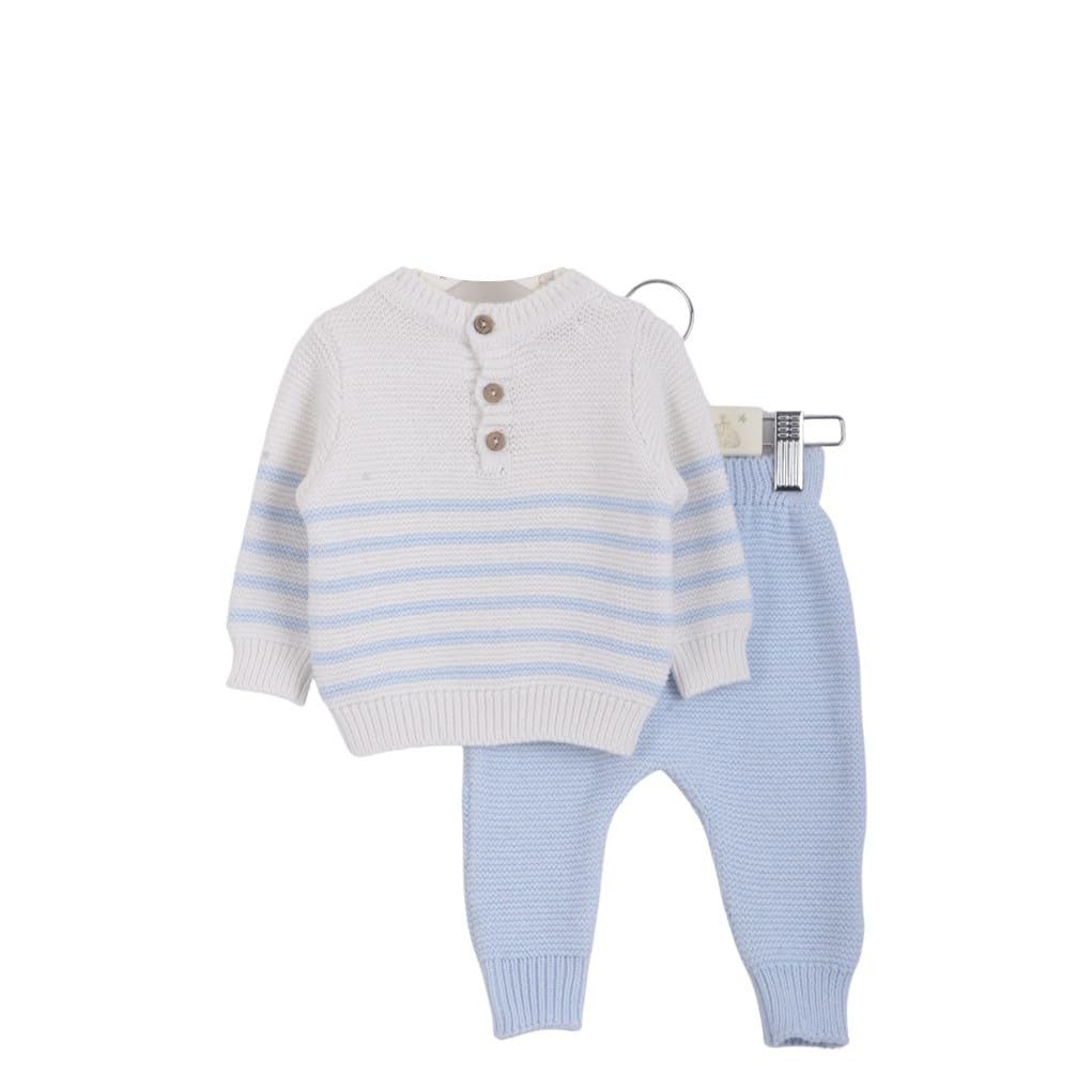 Blau-Gestreiftes Set