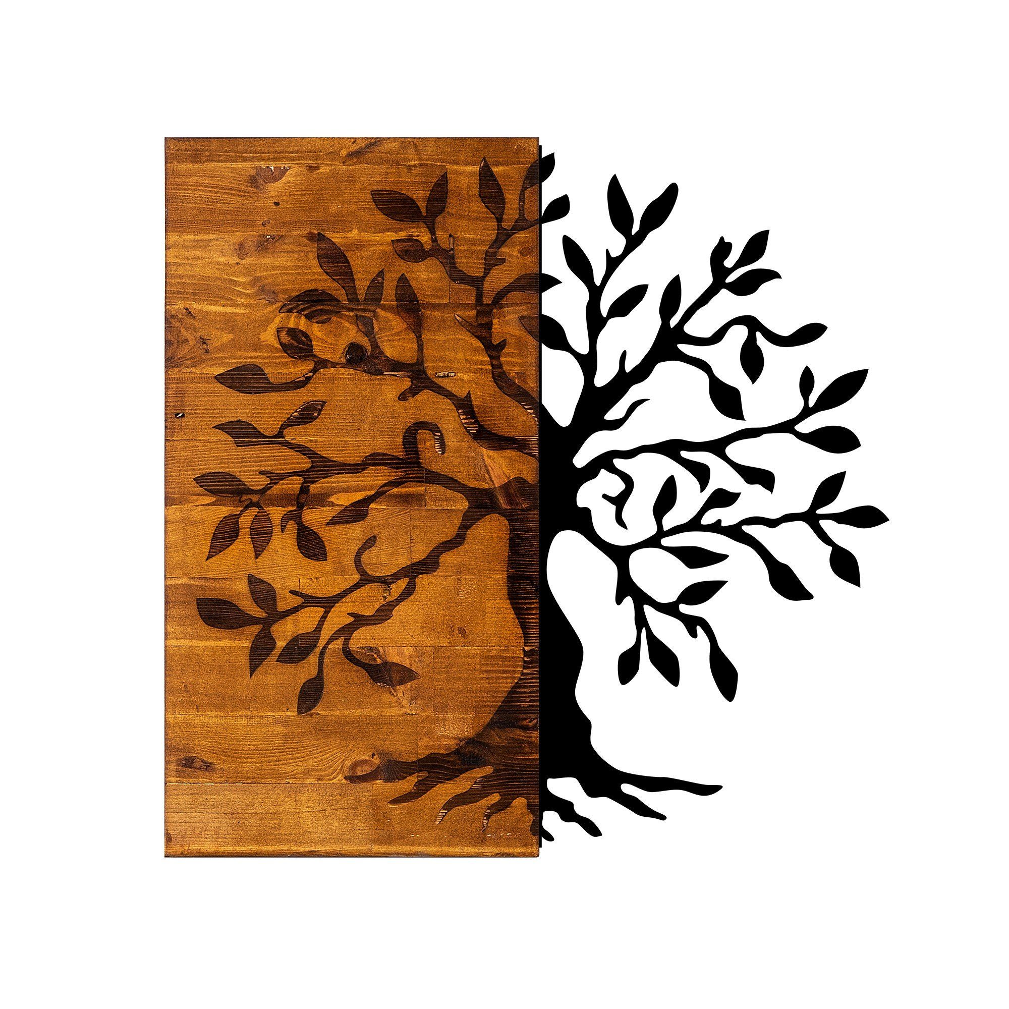 Wallity Wanddekoobjekt 50% WOOD (Thickness: 3 cm) / 50% METAL, 58 x 58 cm L günstig online kaufen