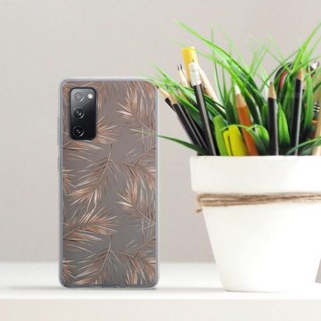 DeinDesign Handyhülle Gold & Kupfer Muster Palme Palmneedles, Samsung Galaxy S20 FE Silikon Hülle Bumper Case Handy Schutzhülle