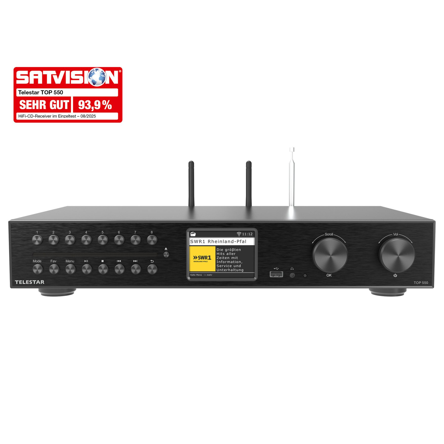 TELESTAR TELESTAR HiFi-All-in-One-System TOP 550 Stereoanlage