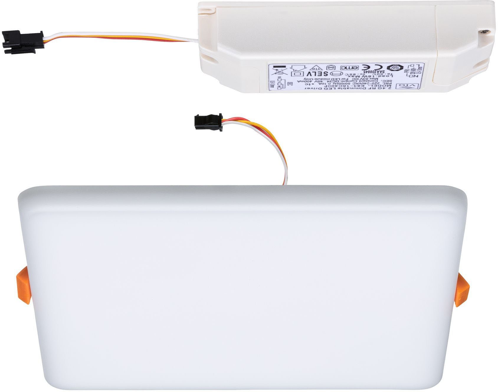Paulmann LED - Memoryfunktion, warmweiß LED-Modul, Veluna, Leuchtmittel kaltweiß, inkl. integriert, LED Deckenmontage, Einbauleuchte fest