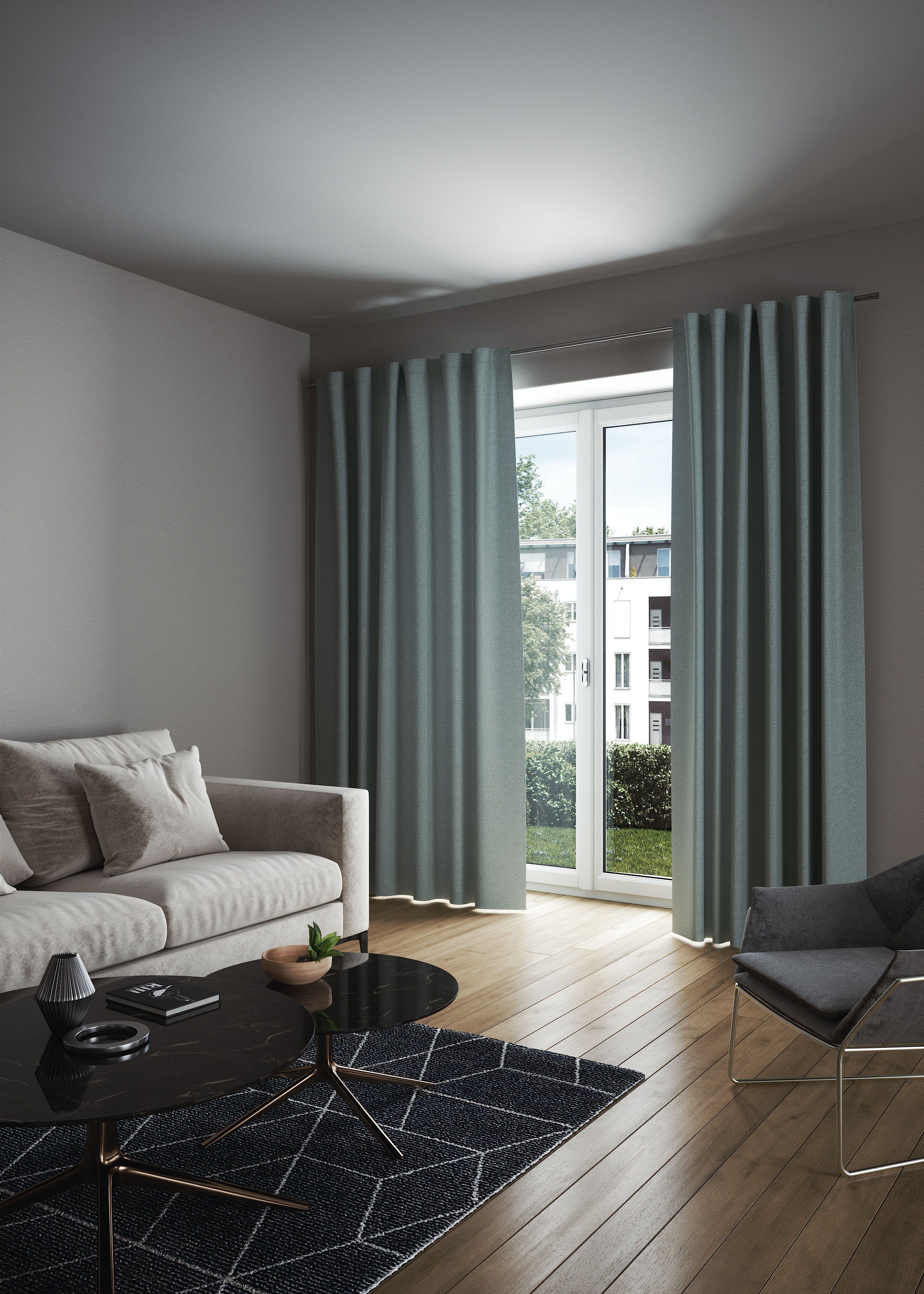 my home Vorhang LONDON, verdeckte Schlaufen günstig online kaufen