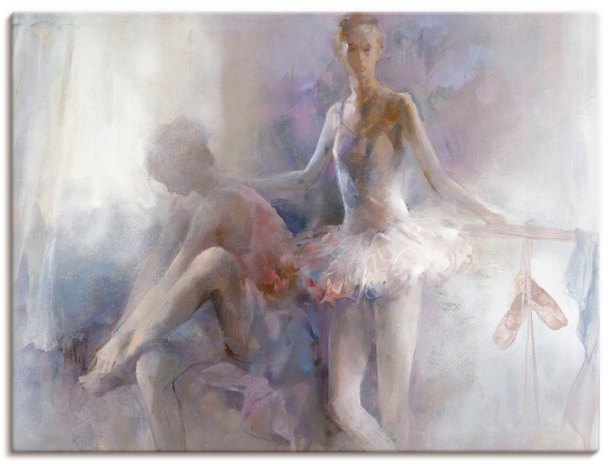 Artland Leinwandbild Ballett-Mädchen, Sport (1 St), auf Holzrahmen gespannt