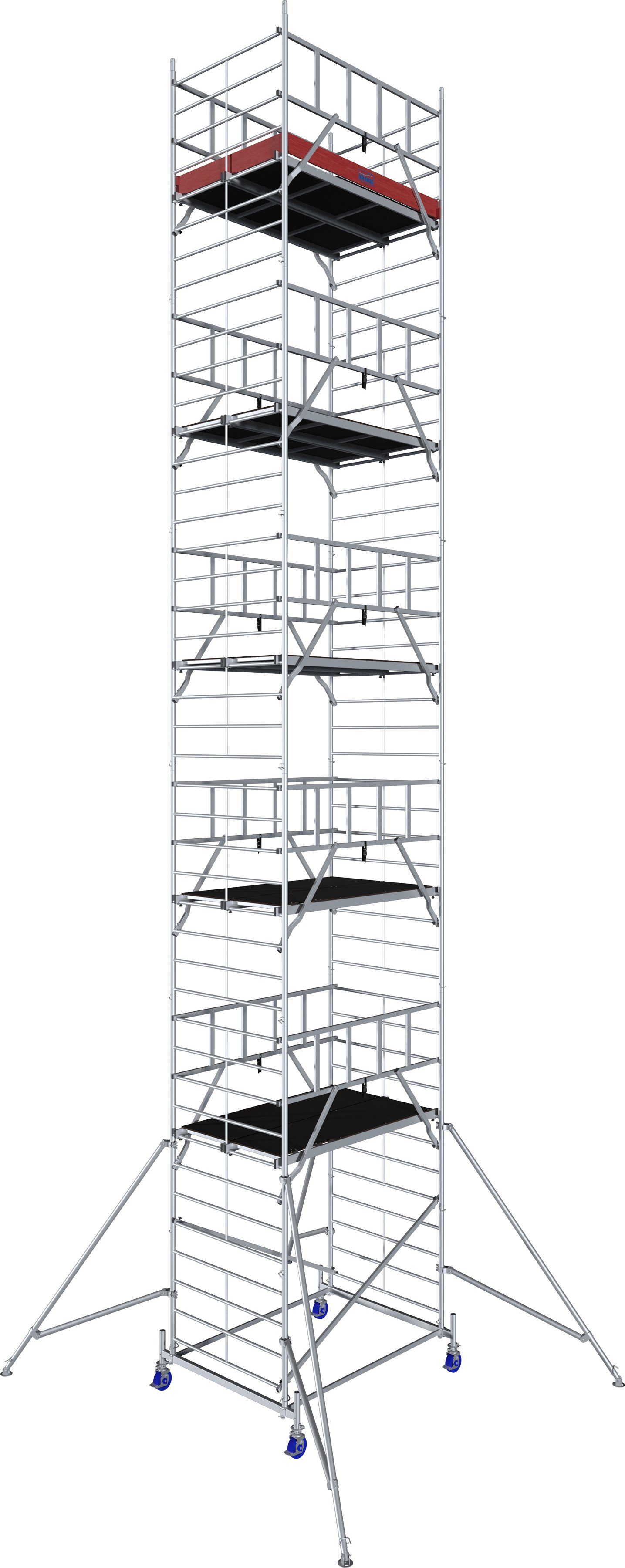 KRAUSE Fahrgerüst ProTec XXL Breitaufbau, (Set), Arbeitshöhe: 12,3 Meter | Gerüste