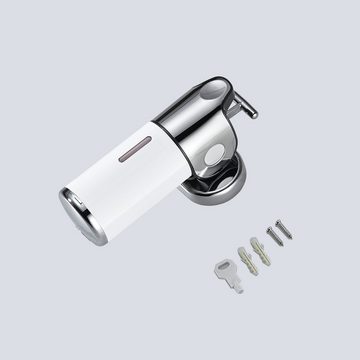 DAKYAM Seifenspender Wandseifenspender Einkammer-Pumpen-Seifenspender, 500ml /1000ml, manueller Handdesinfektionsmittelspender, Shampoo-Duschgelspender