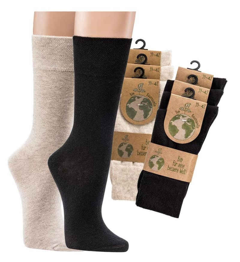 Wowerat Basicsocken mit Bio Baumwolle Organic Damen Herren Biosocken bio socken