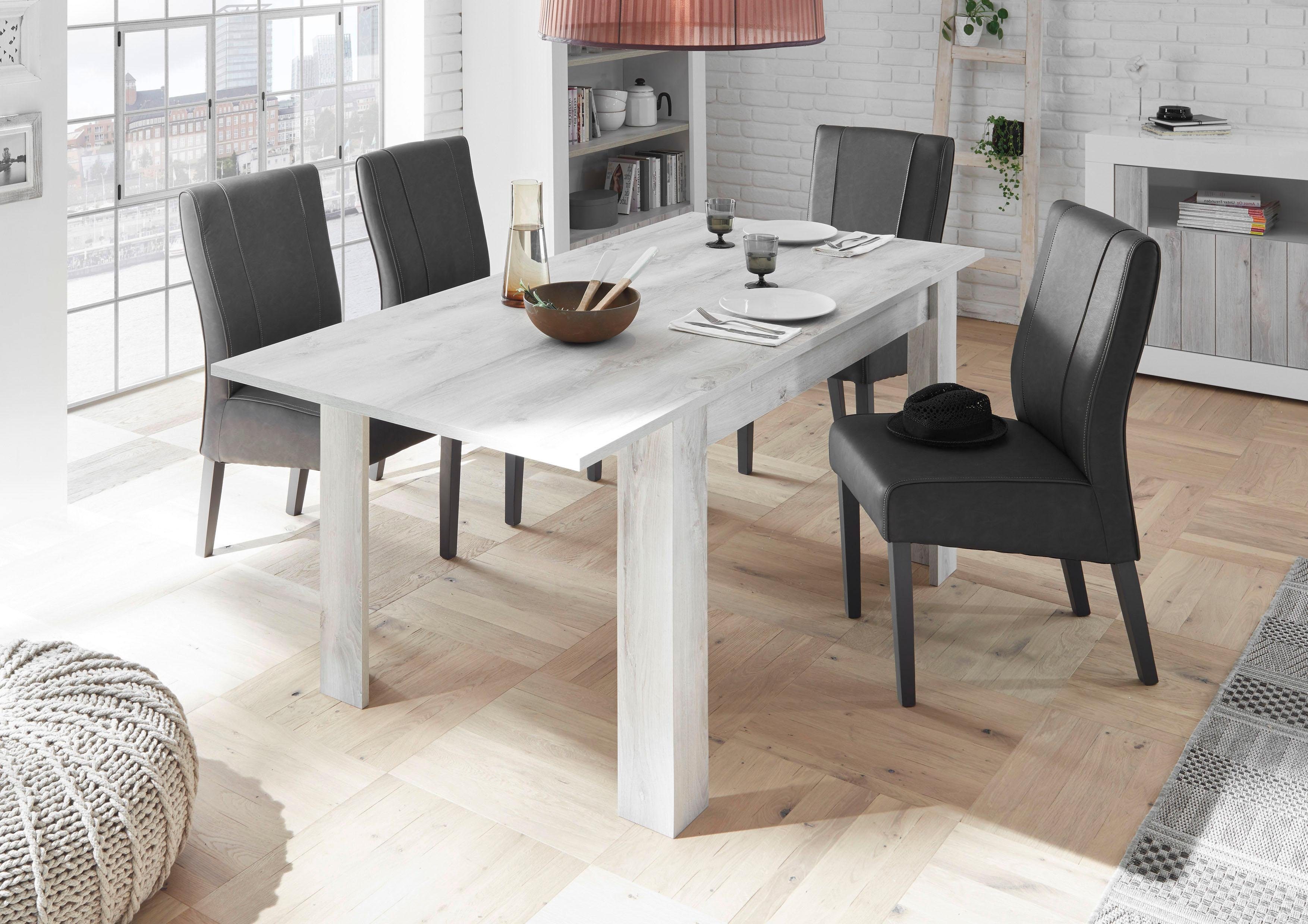 INOSIGN Esstisch "Urbino", Breite 137 mit Ansteckplatte günstig online kaufen