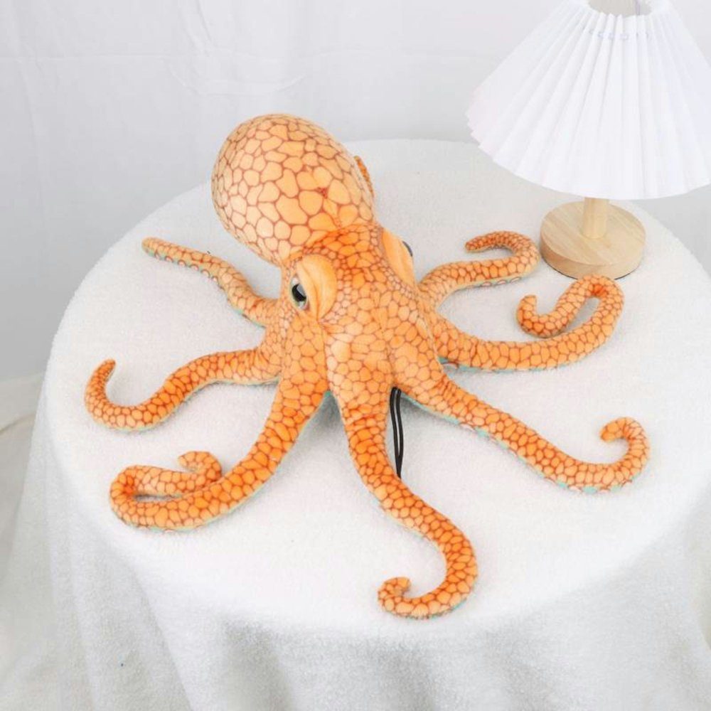 Tinisu Kuscheltier Oktopus Kuscheltier - 46 cm Plüschtier Kraken Stofftier