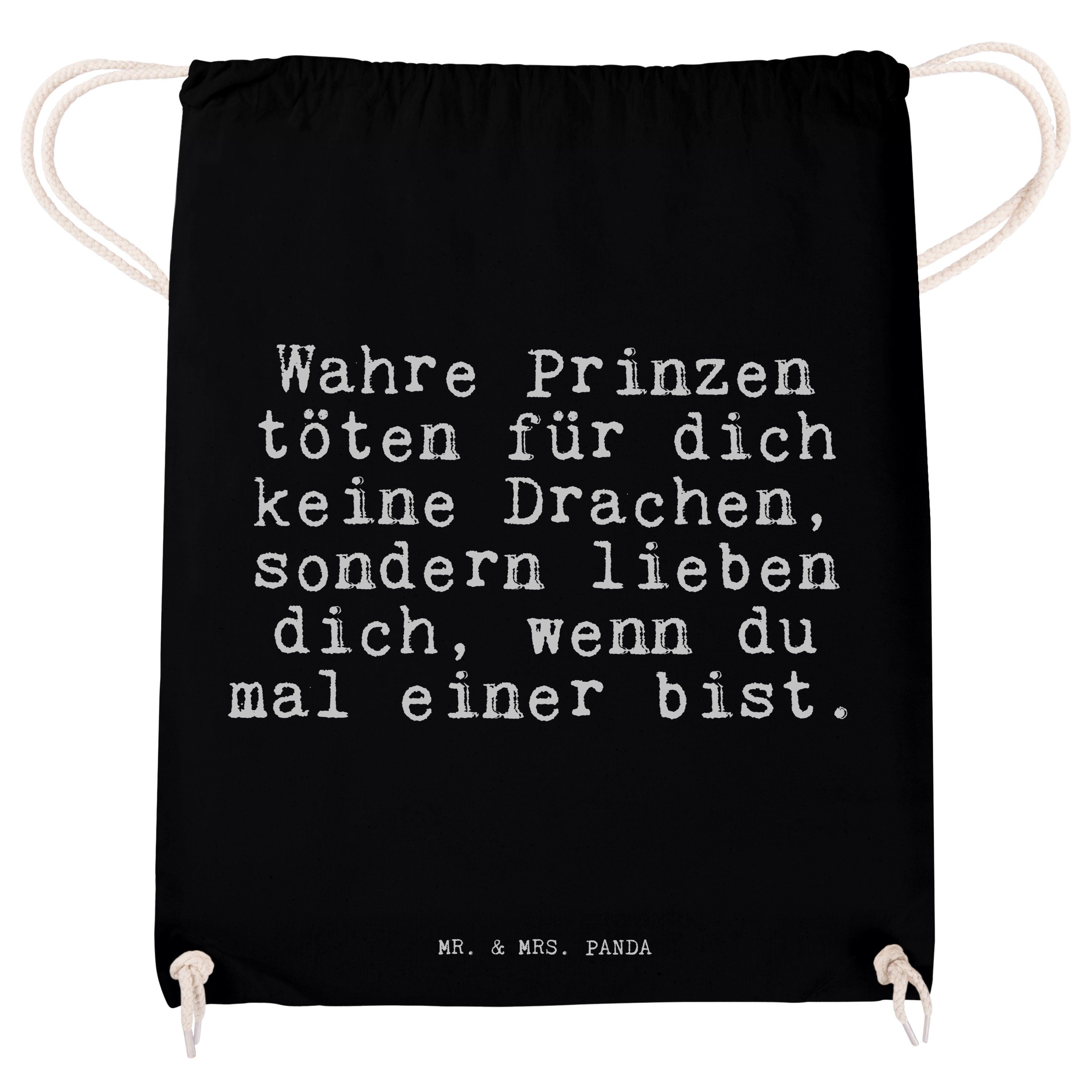 - Mrs. & Drache, Schwarz Geschenk, (1-tlg) Mr. Stoffbeutel, töten - Prinzen Panda Wahre Sporttasche für...