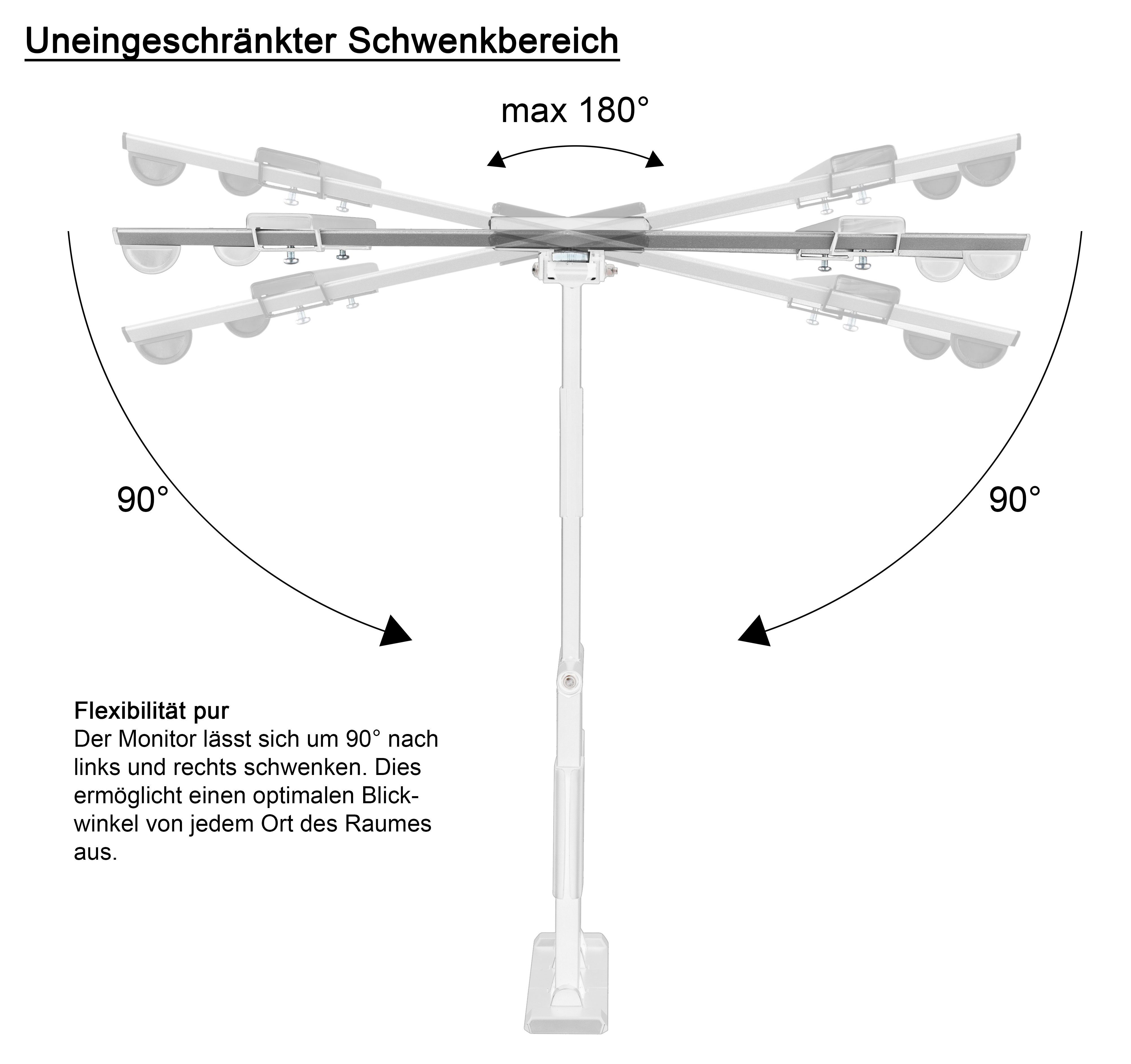 Xantron TV-Wandhalterung Wandhalterung weiss für TV Monitore 32-60" vollbew, (ultraflach weiß)