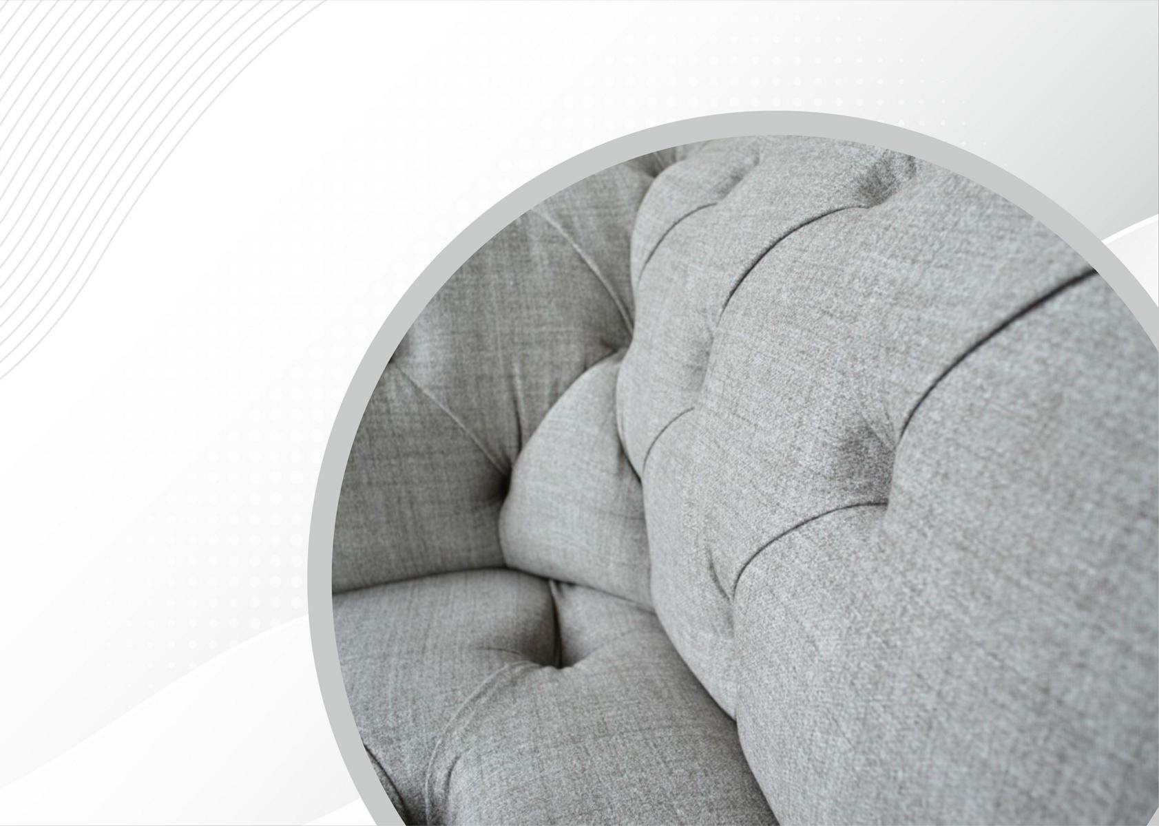 JVmoebel Chesterfield-Sofa, Chesterfield Sofa Sitzer mit cm, 220 Knöpfen. Couch Design Rückenlehne 3 Die