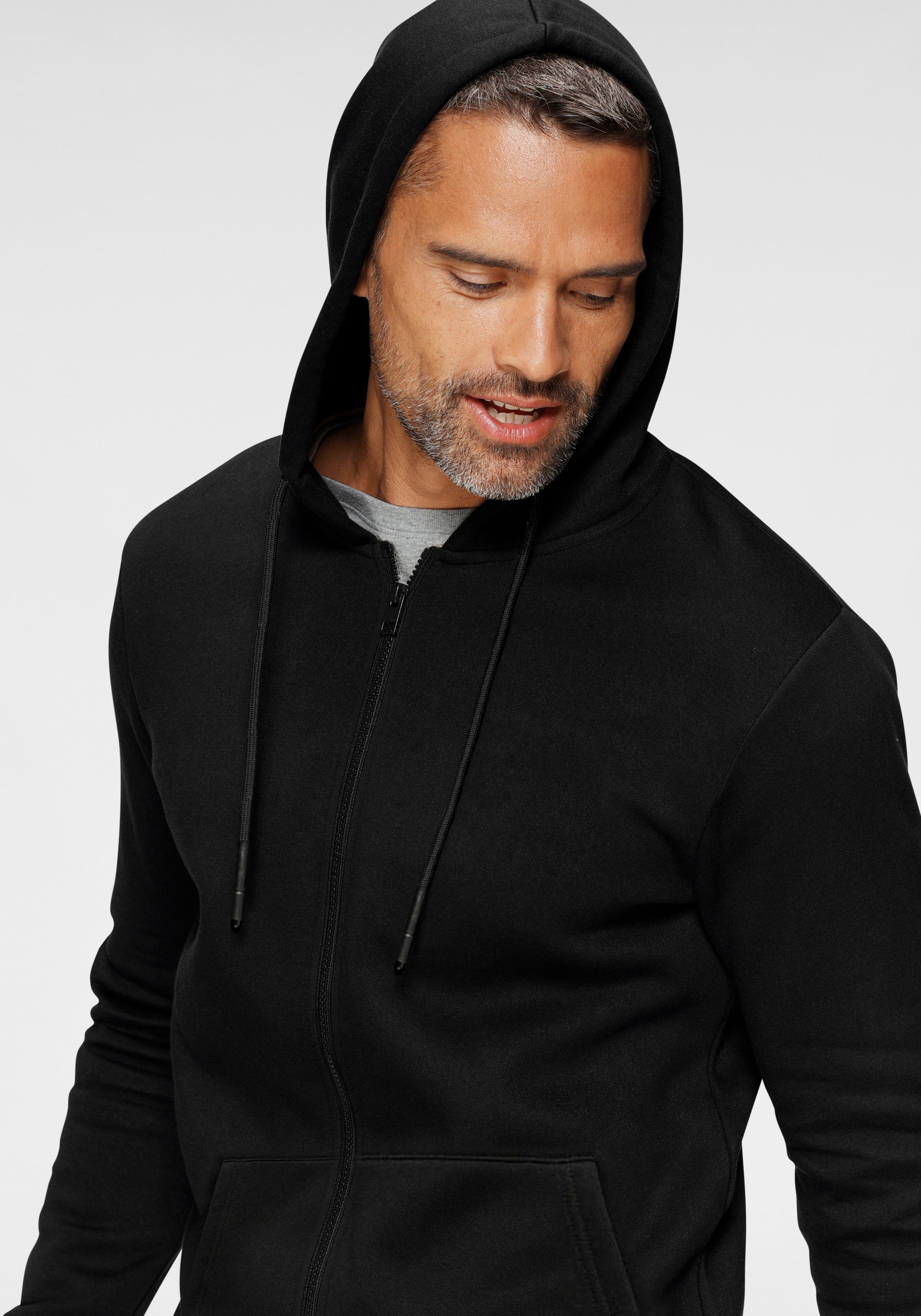 LIFE ONLY & THR. HOODIE schwarz ZIP CERES SWEAT SONS Kapuzensweatjacke