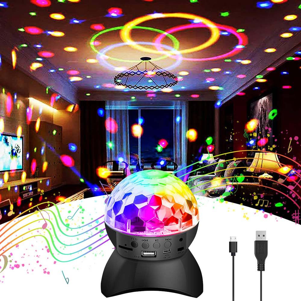 MUPOO LED Discolicht Tischleuchte RGB LED Discolicht Partylicht, Bluetooth günstig online kaufen