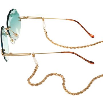 PACIEA Brillenkette Hängende Hals Gläser Kette, rutschfeste Silikon Schnalle, Gläser Seil