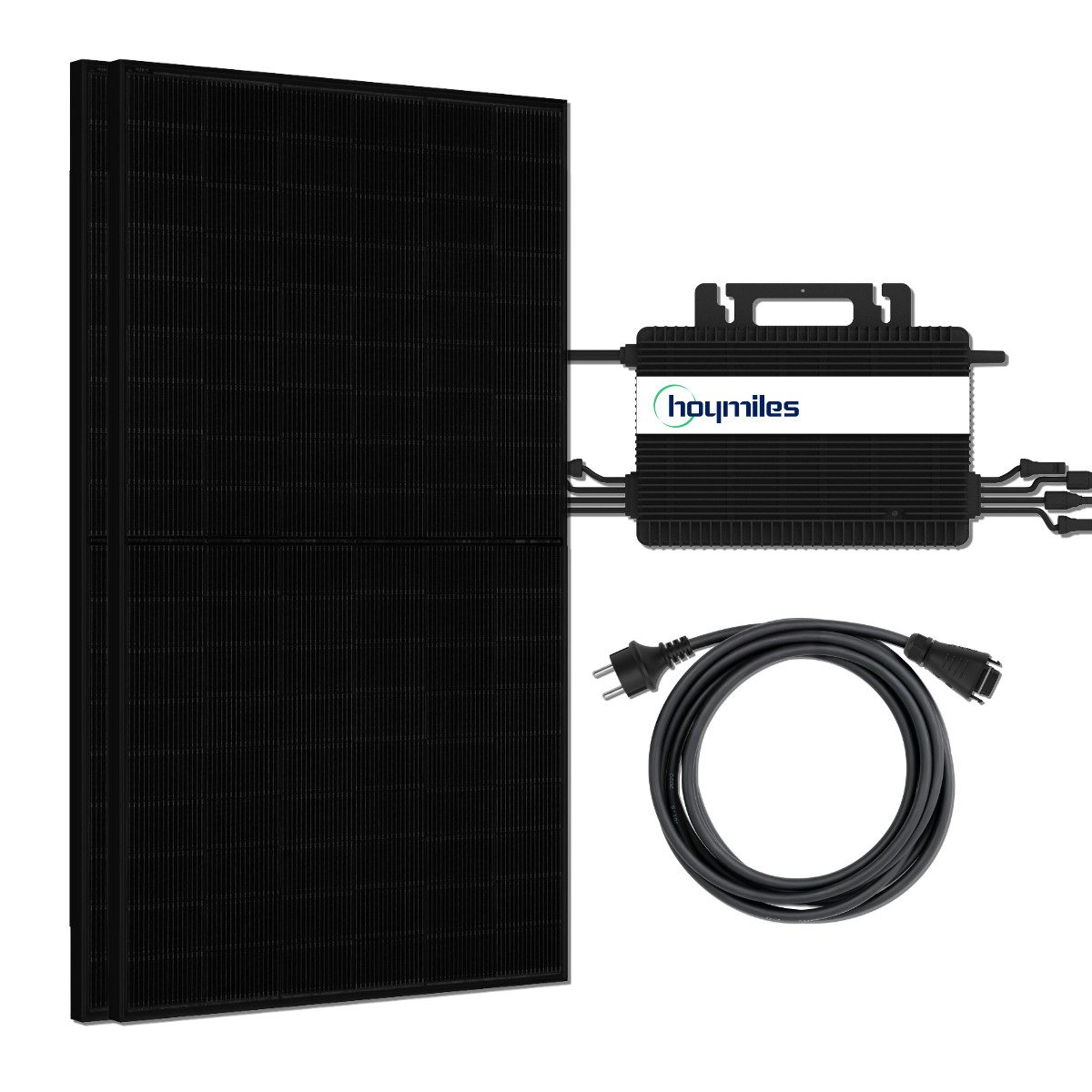 Hoymiles Solaranlage 880W Balkonkraftwerk Bifazial 800W Hoymiles Wechselrichter WIFI