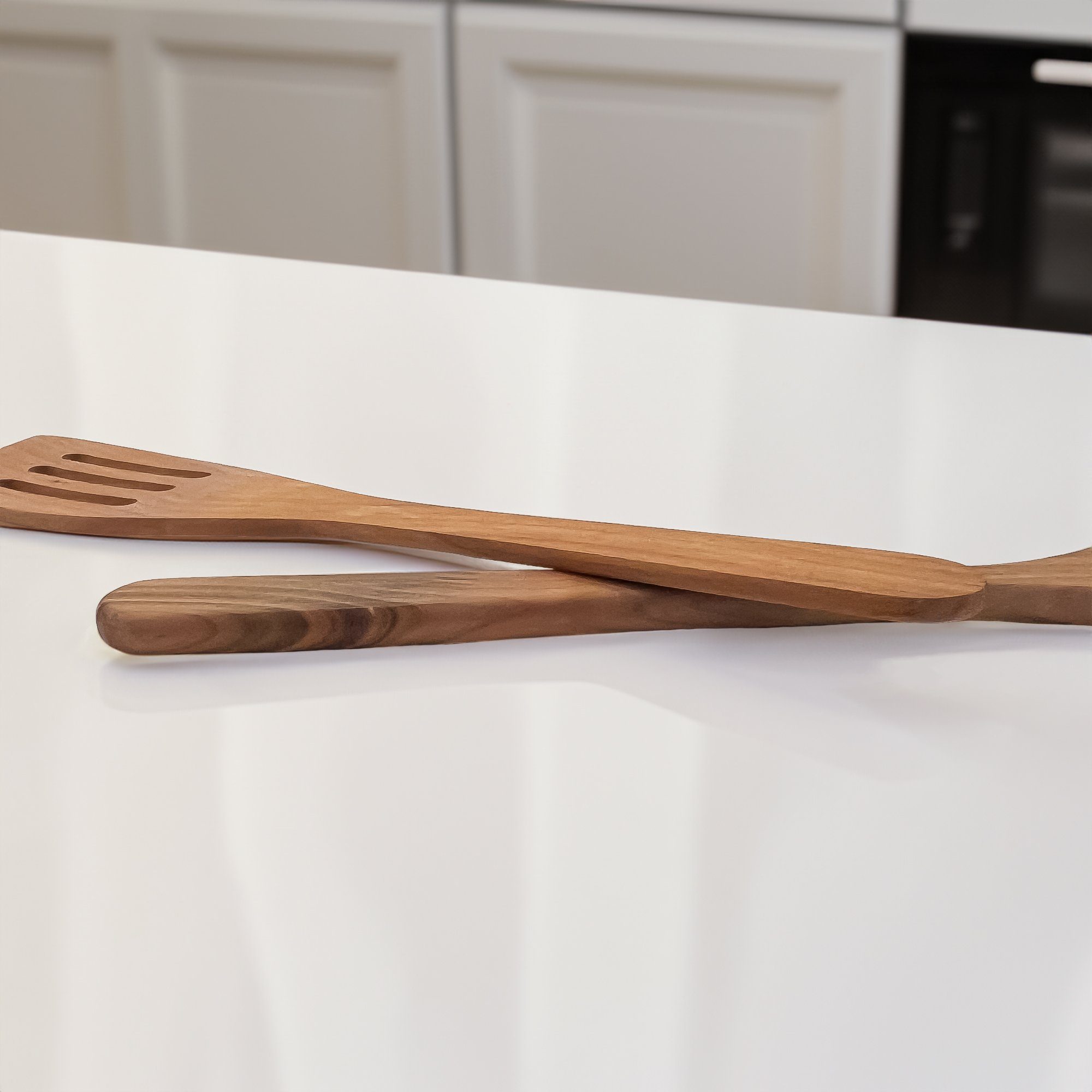 SOHFA Pfannenwender 2er Pfannenwender Set, europäisches Holz