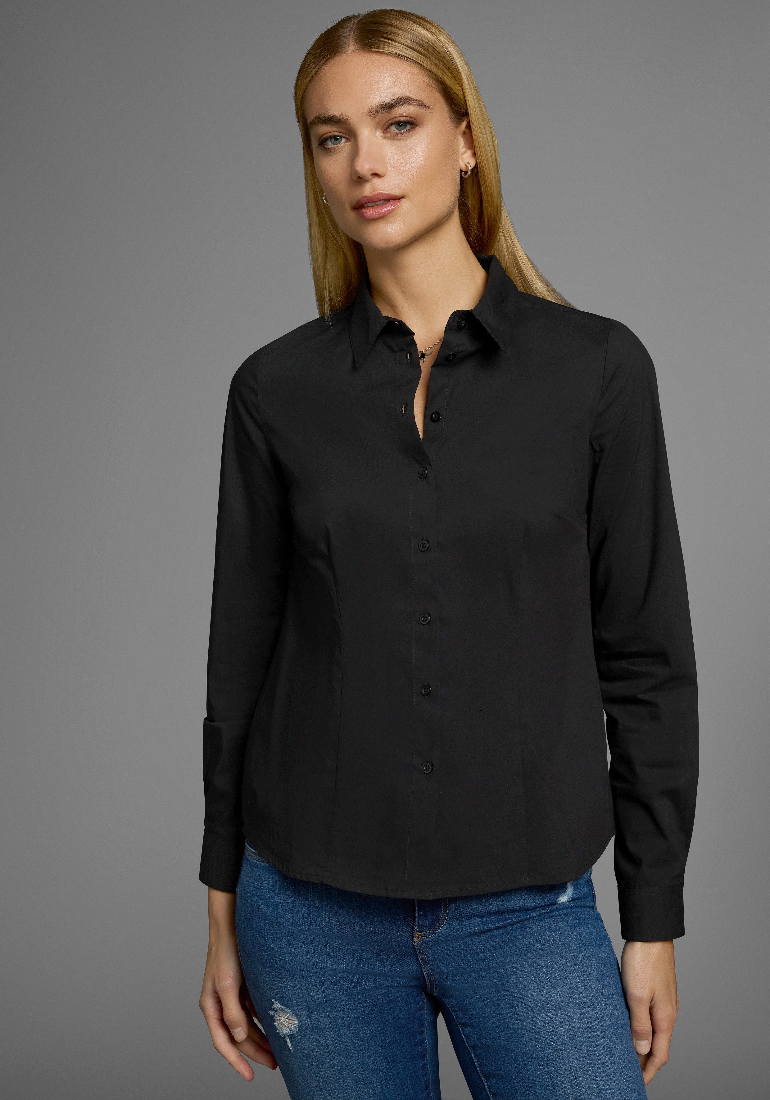 Flashlights Langarmbluse (Packung, 2er-Pack) im Hemdblusenstil