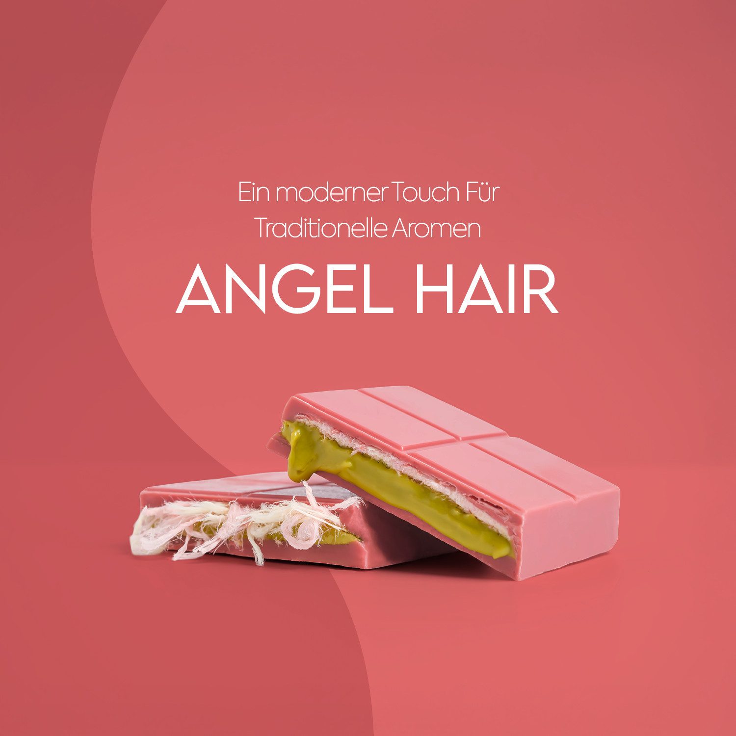 We_Natur Schokolade Schokolade-Schokolade mit Pistazien, Erdbeergeschmack, Pişmaniye 180g, 180 g