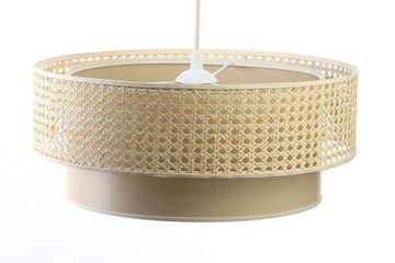 ONZENO Pendelleuchte Rattan Lacey Warm 1 40x20x20 cm, einzigartiges Design und hochwertige Lampe