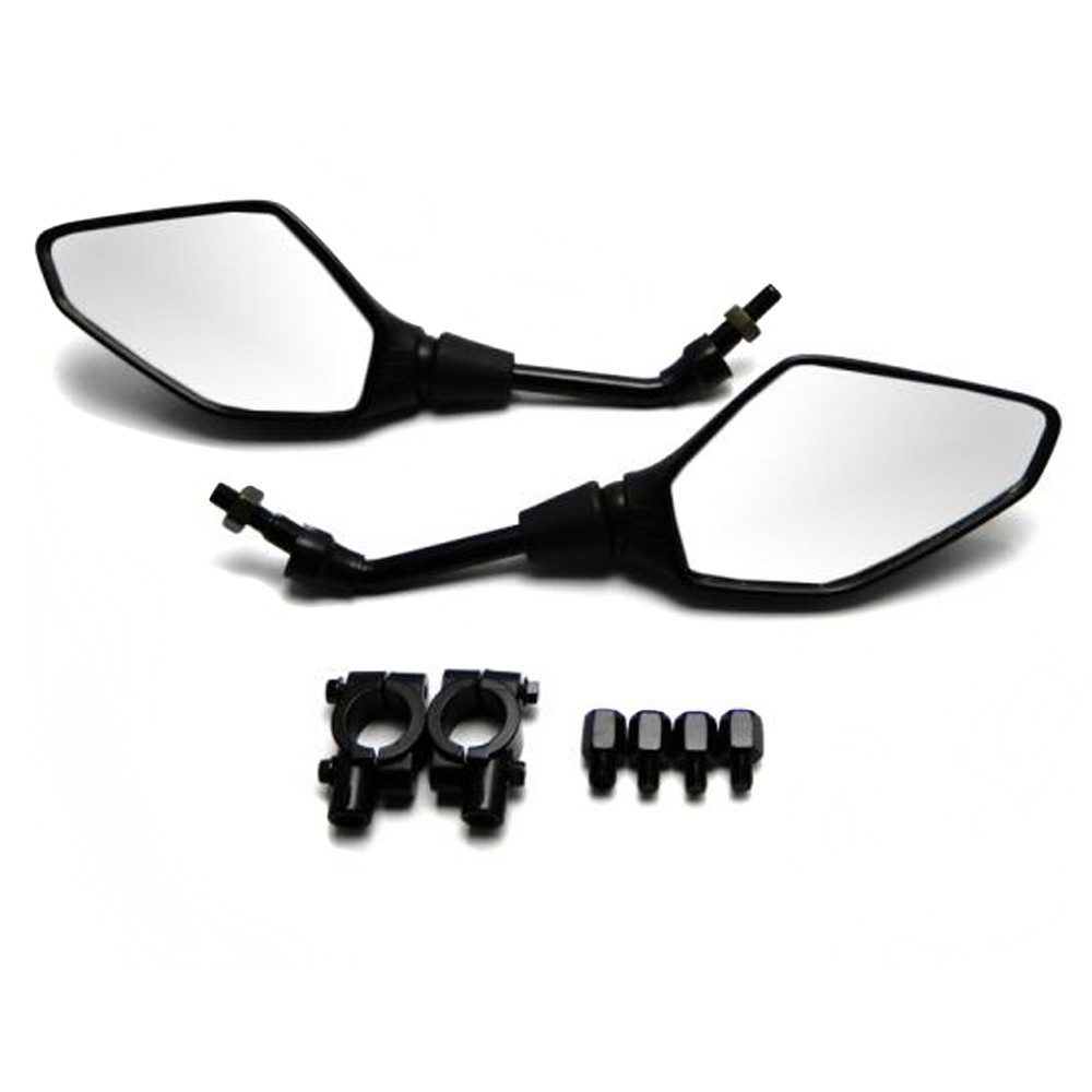 Zaddox Motorradspiegel Motorrad Spiegel mit ECE / Rückspiegel Paar universal # RS1