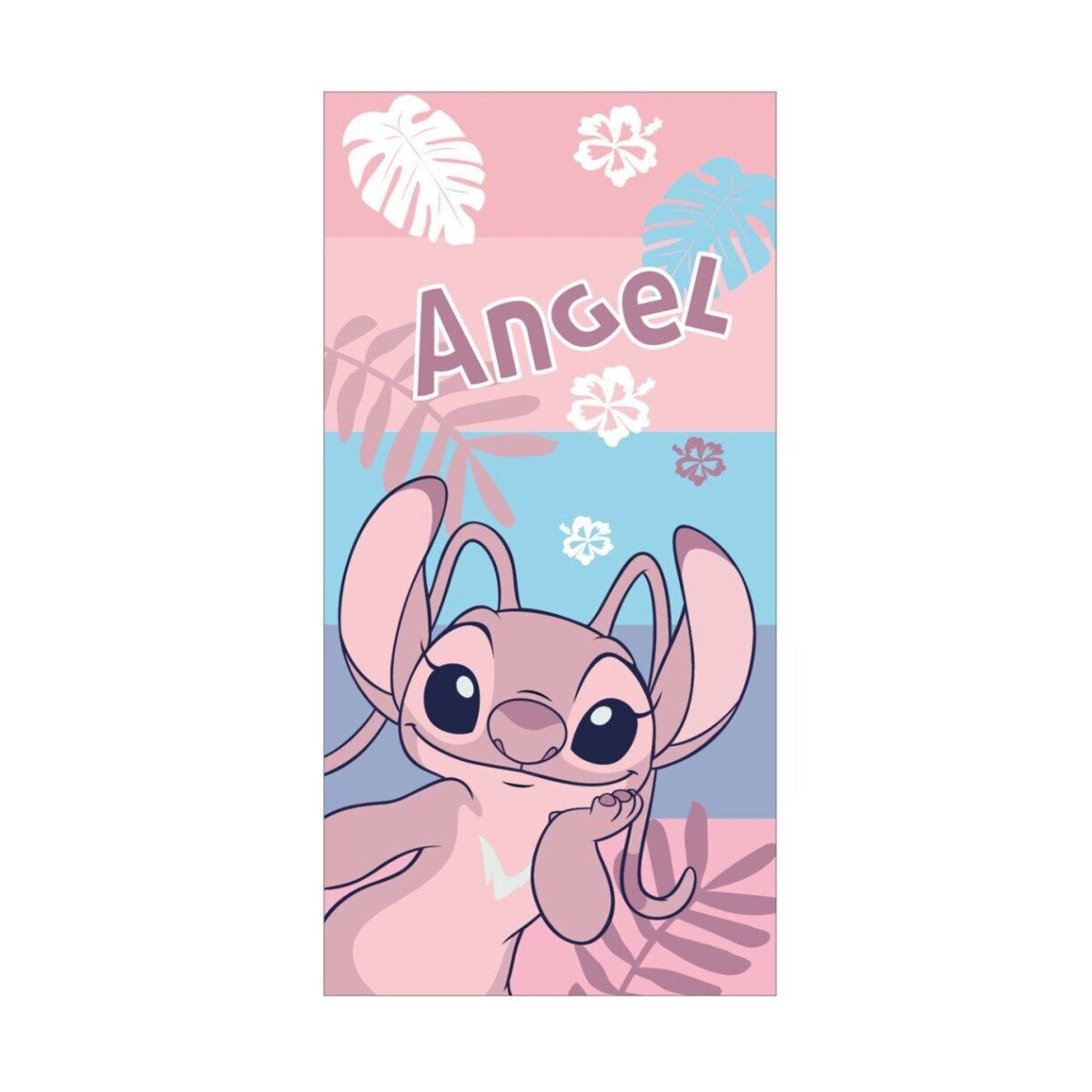 Lilo & Stitch Badetücher Lilo & Stitch Badetuch 70x140cm – Pink Fast Dry Design, 100% Polyester (1-St)