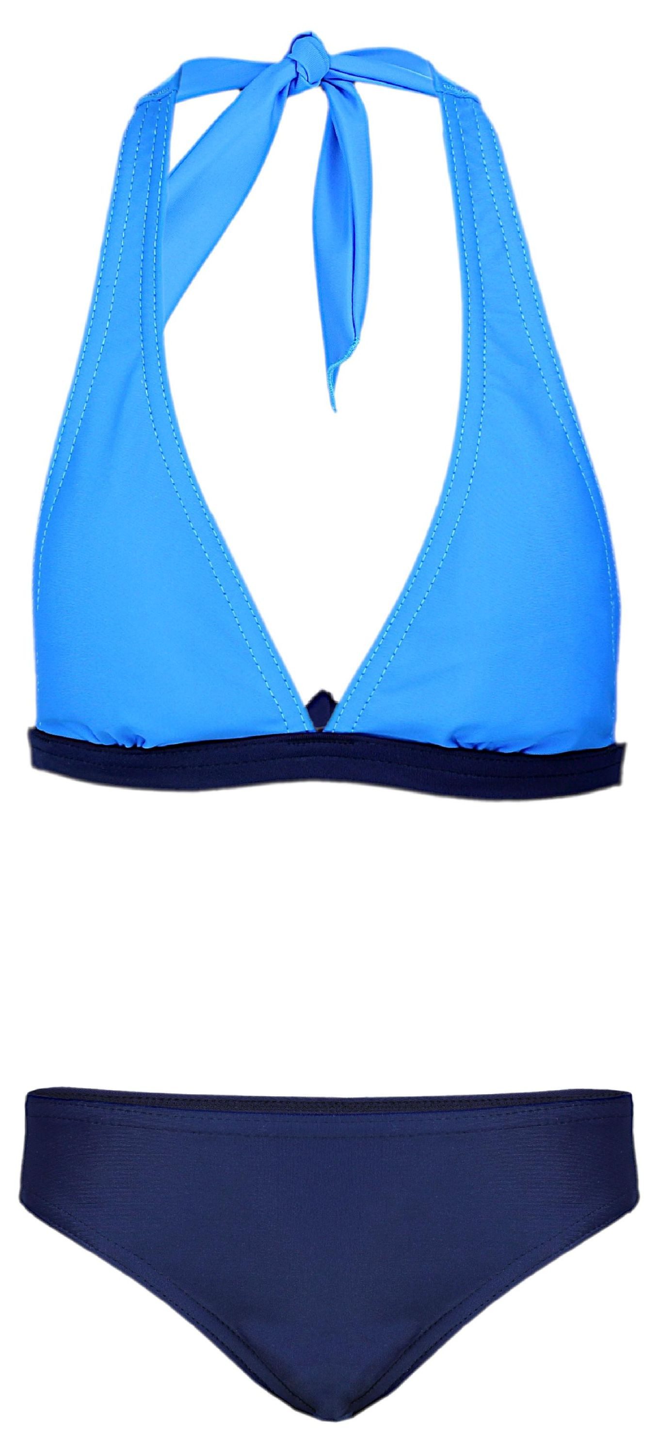 Aquarti Bustier-Bikini Aquarti Mädchen Bikini Set Bustier Bikinislip Zweiteiliger Badeanzug