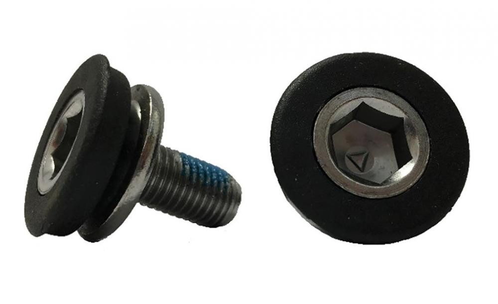 BikeParts Fahrradpedale Bike-Parts Kurbelschraube 4-kant universell für Innenlager,2 Stck. in