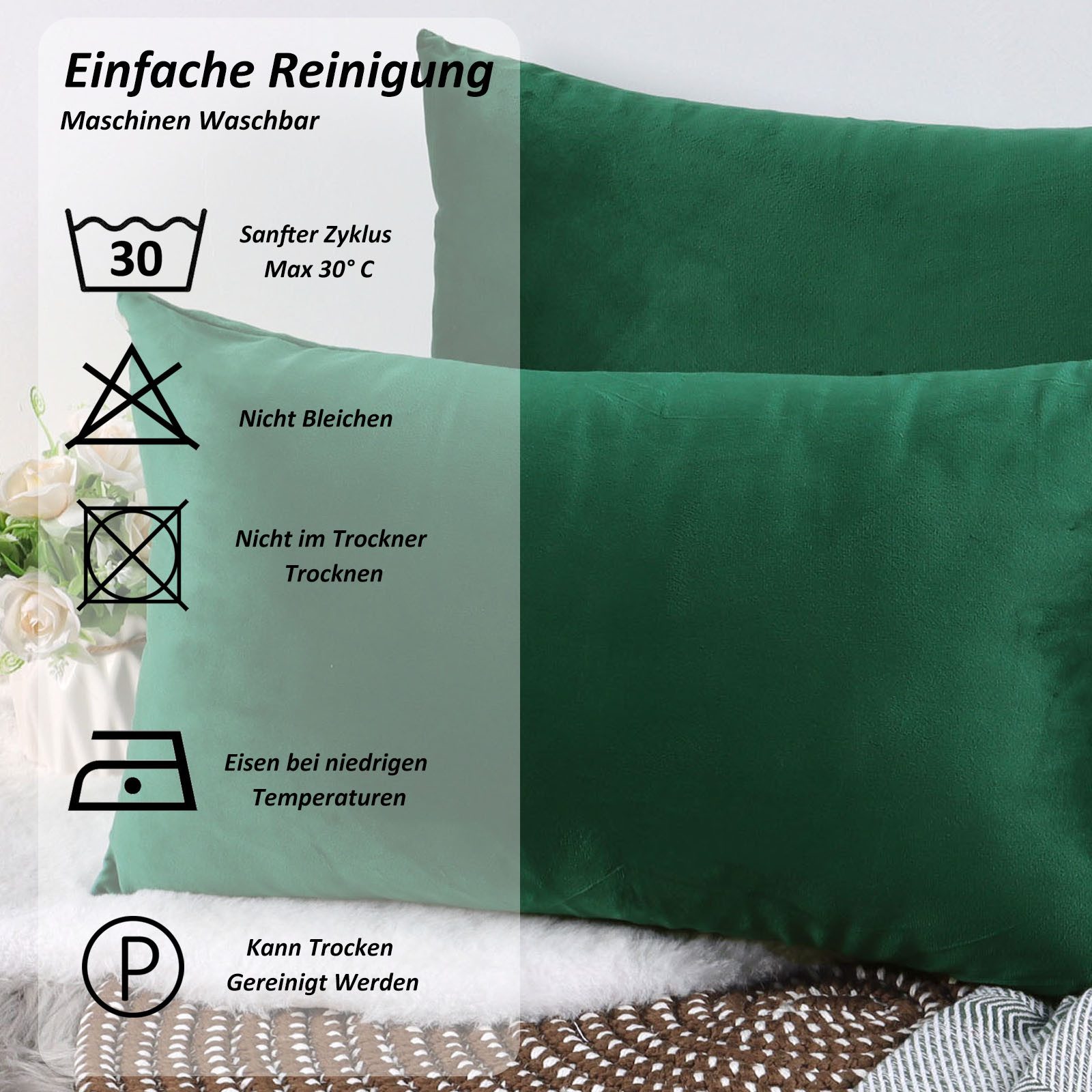 TAN.TOMI Kissenbezug Kissenbezug 40 x 40, Samt Uni Kissenhülle, Kissenbezüg günstig online kaufen