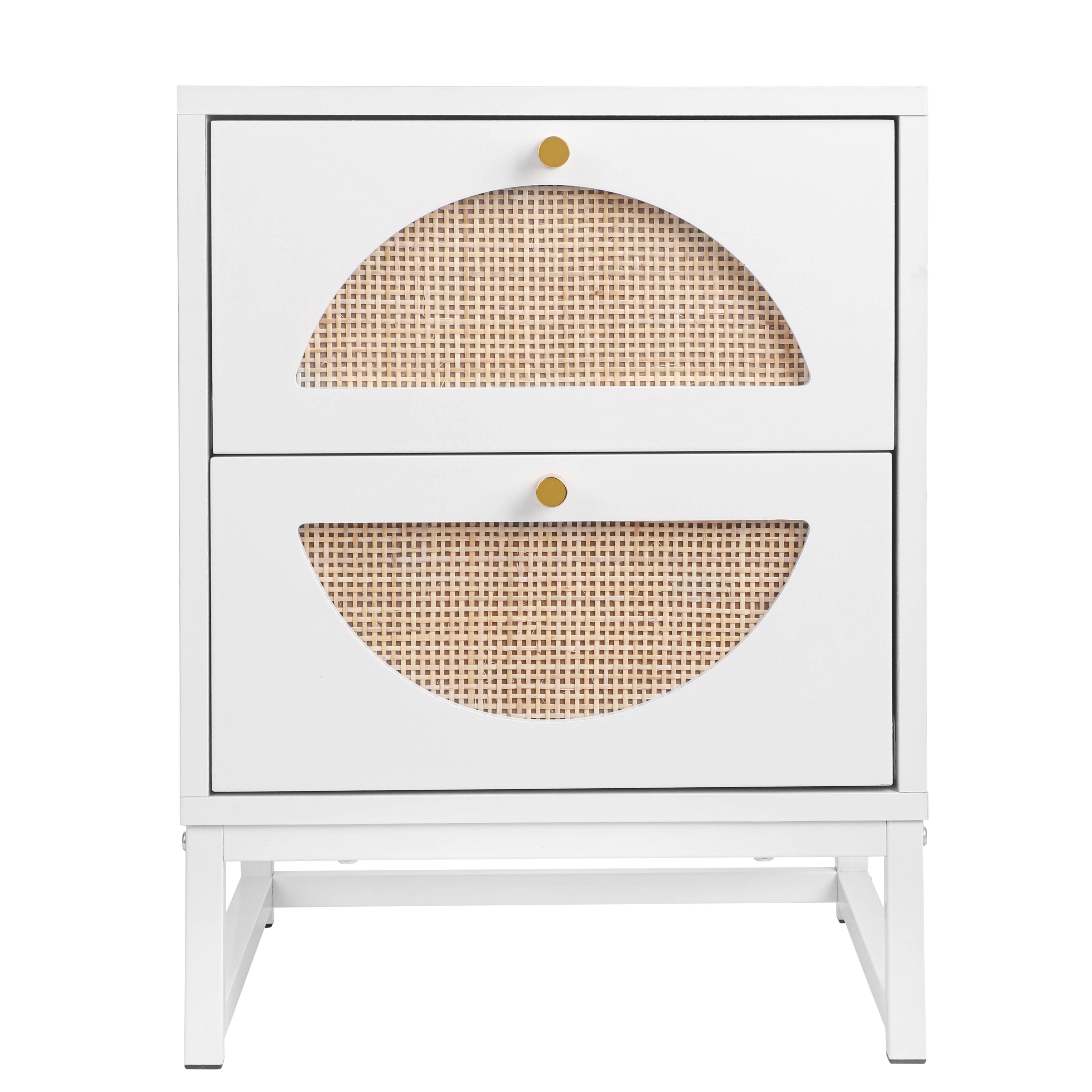 MilestoneHOMELIFE Nachttisch Freistehender Buffetschrank aus Naturrattan günstig online kaufen