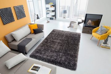 Hochflor-Teppich »Amadeo«, my home, rechteckig, Höhe 73 mm, besonders langer Flor, einfarbig, idealer Teppich für Wohnzimmer, Schlafzimmer