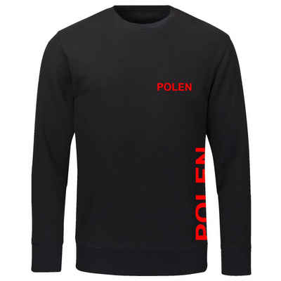 multifanshop Sweatshirt Polen - Brust & Seite - Pullover