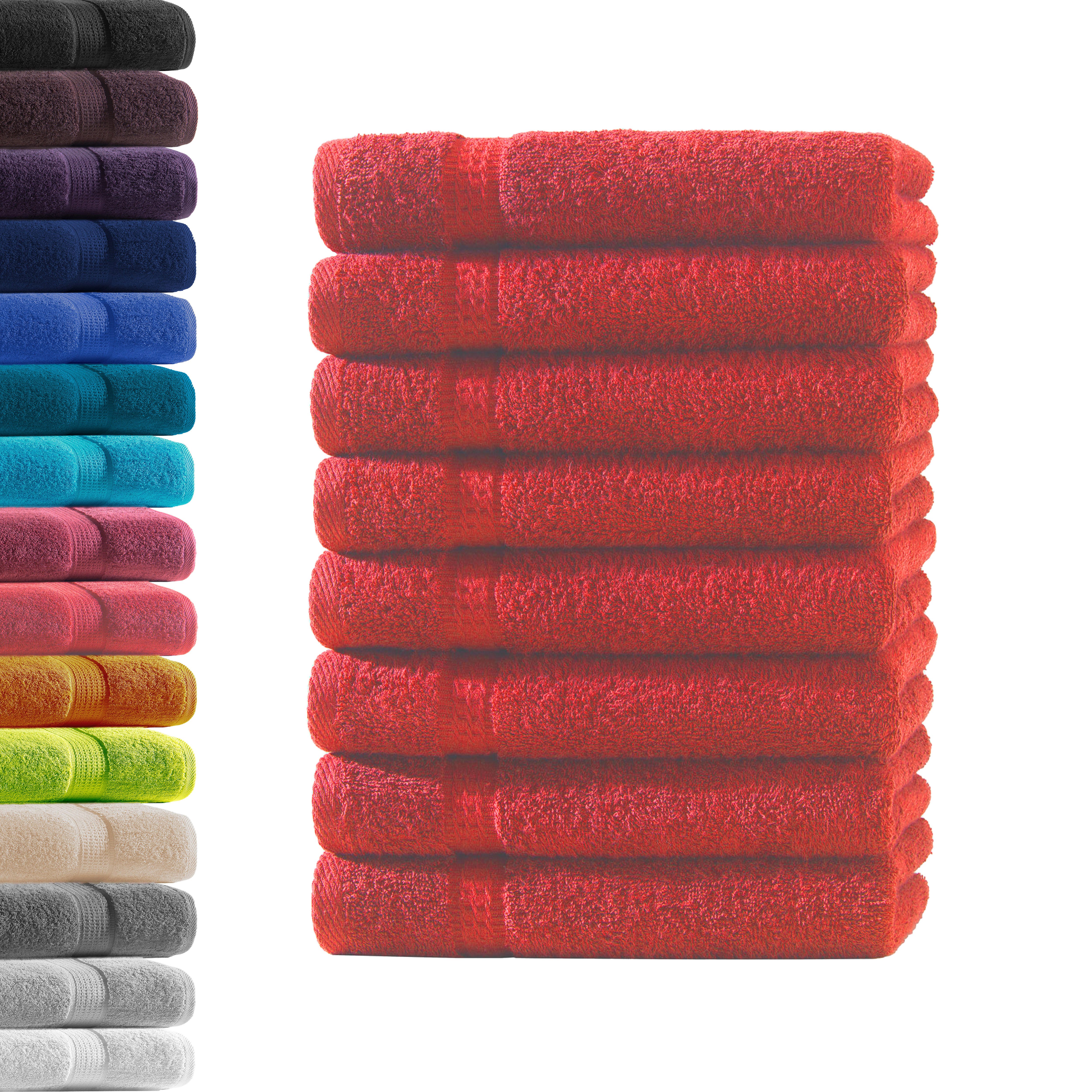 Hometex Premium Textiles Handtuch in Premium Qualität 500 g/m², Feinster Frottier-Stoff 100% Baumwolle, 8x Gästetuch, weich, saugfähig, extra schwer & flauschig