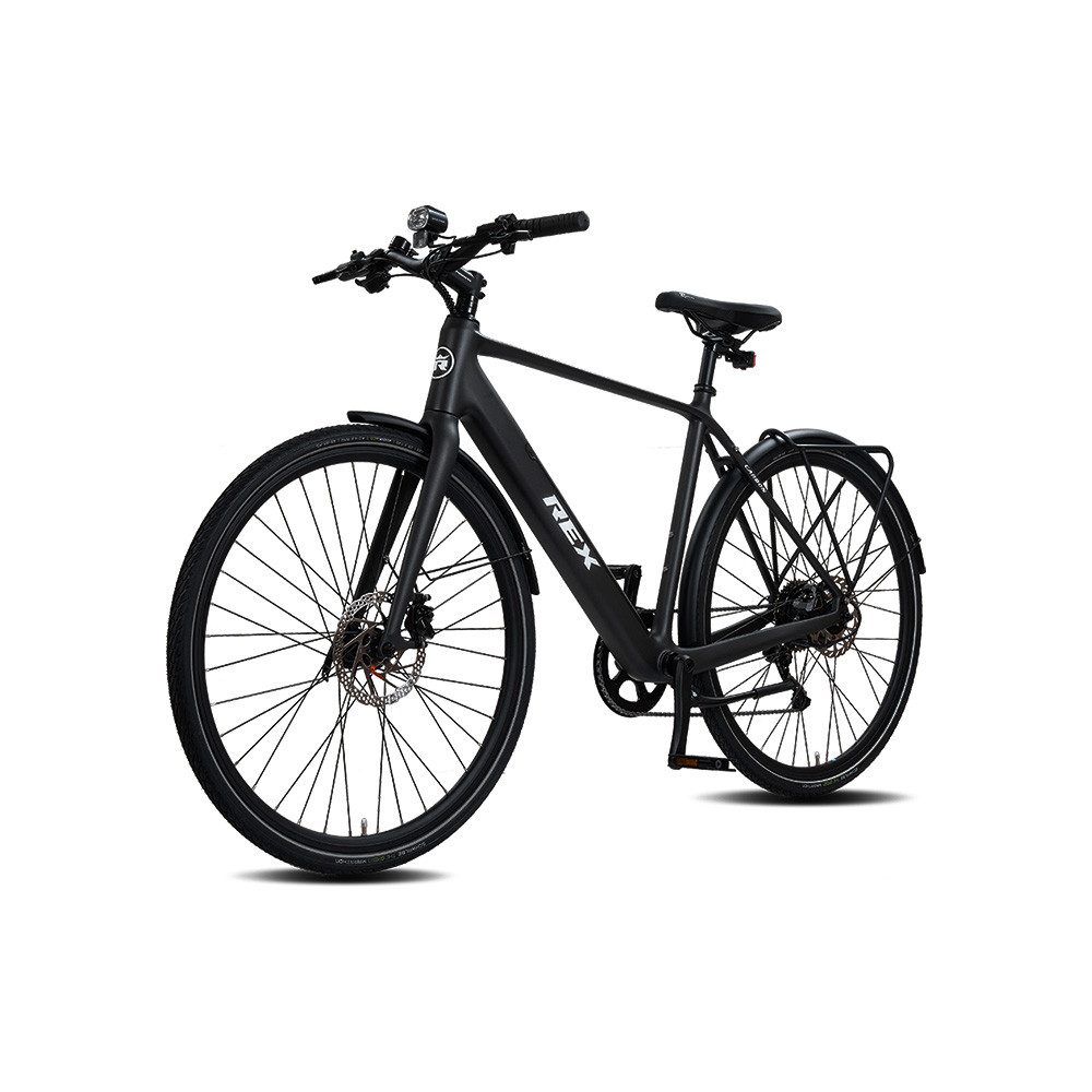 REX E-Bike Cityrad, 10 Gang Shimano DEORE RD-M6000-GS Schaltwerk, Heckmotor, 360 Wh