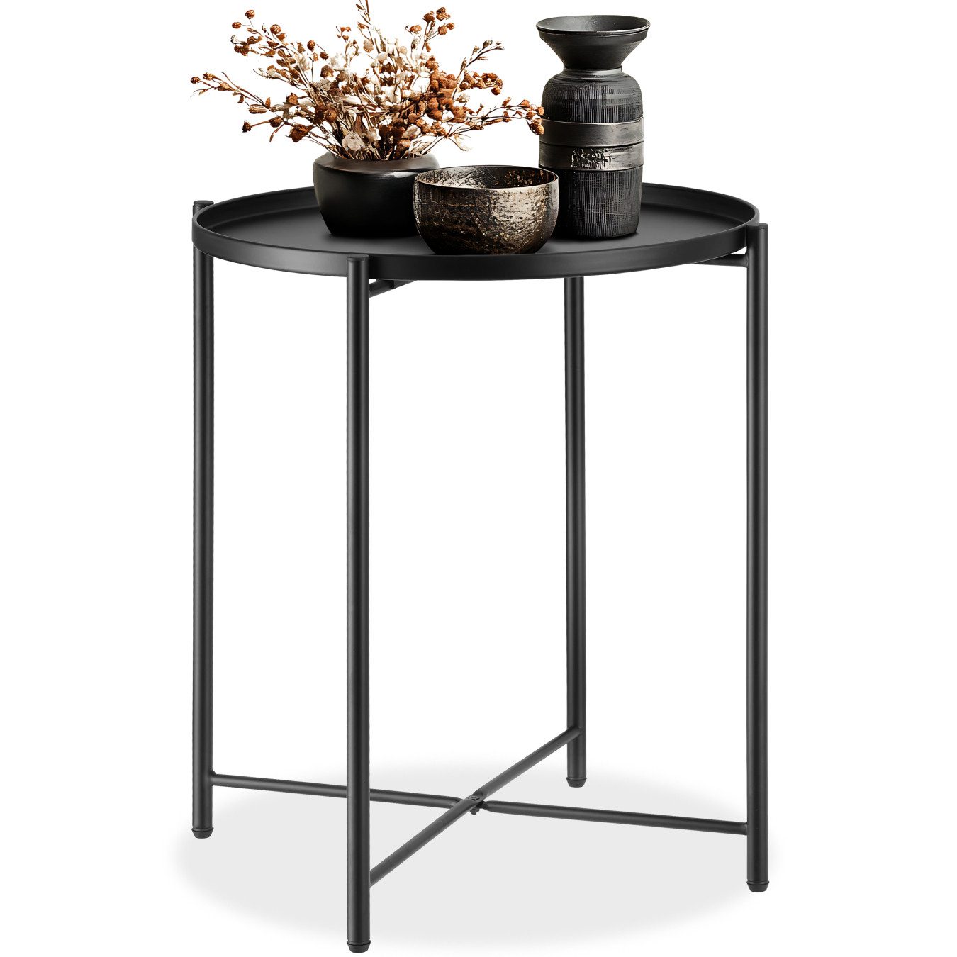 tectake Beistelltisch Chester (1-St., 1 tlg), Abnehmbare Ablagefläche in Ta günstig online kaufen