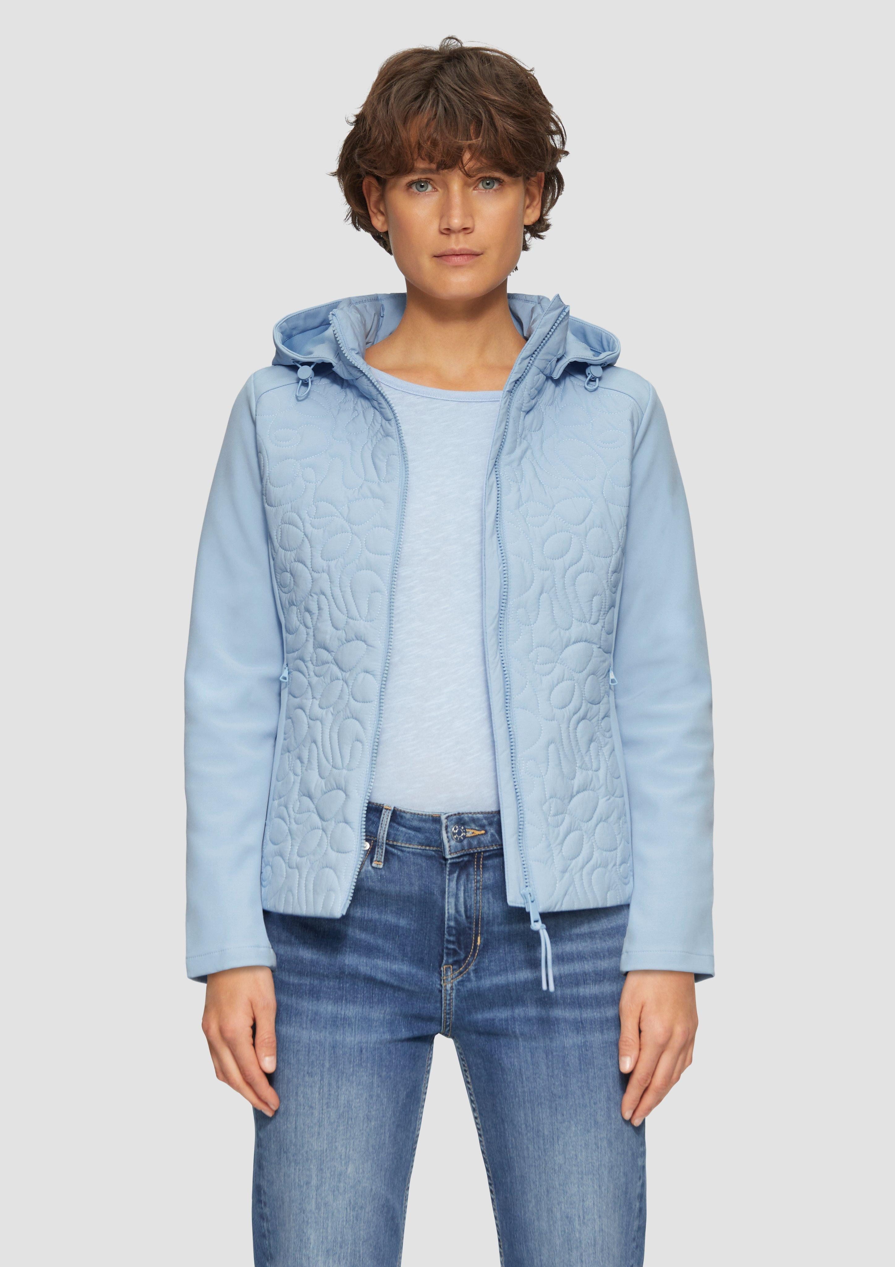 s.Oliver Funktionsjacke Materialmix-Jacke mit Steppmuster im günstig online kaufen