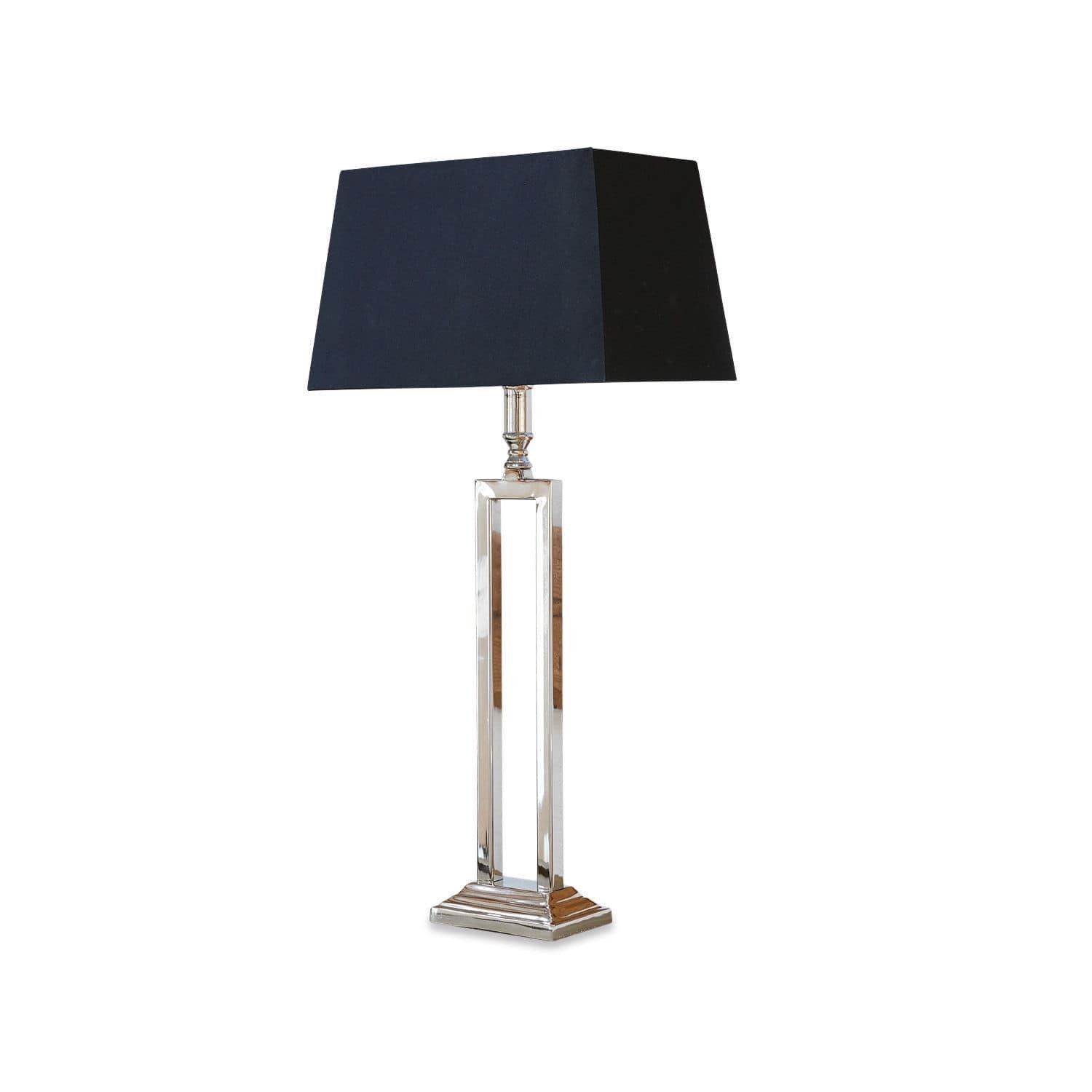 Mirabeau Tischleuchte Tischlampe Kinshaa schwarz/silber günstig online kaufen
