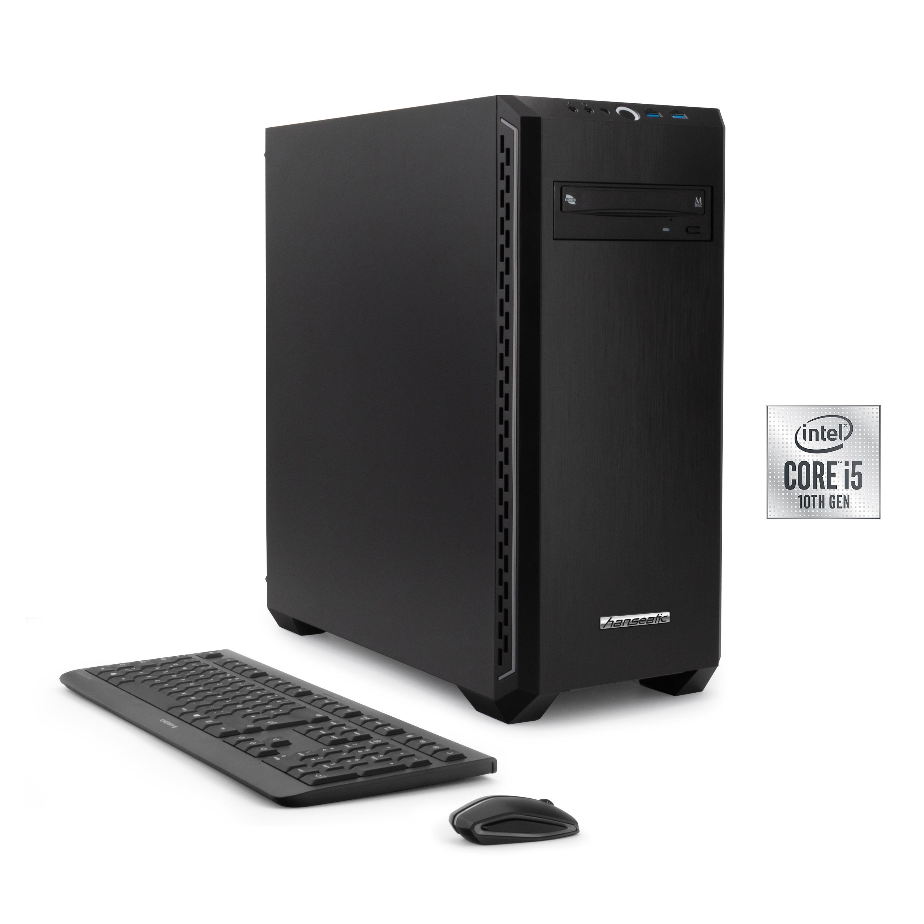 Hanseatic PC2201 Gaming-PC (Intel® Core i5 10400F, RX 6600, 16 GB RAM, 1000 GB SSD, Windows 11)