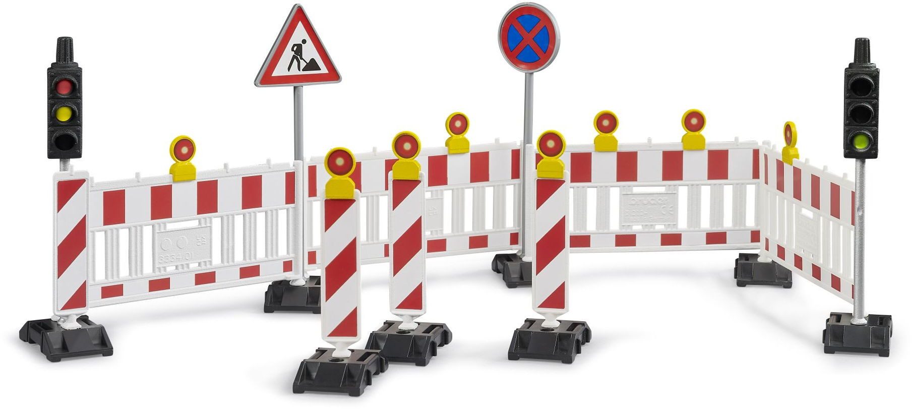 Bruder® Spielzeug-Auto Zubehör Baustelle Verkehrssicherung mit Ampel 62009