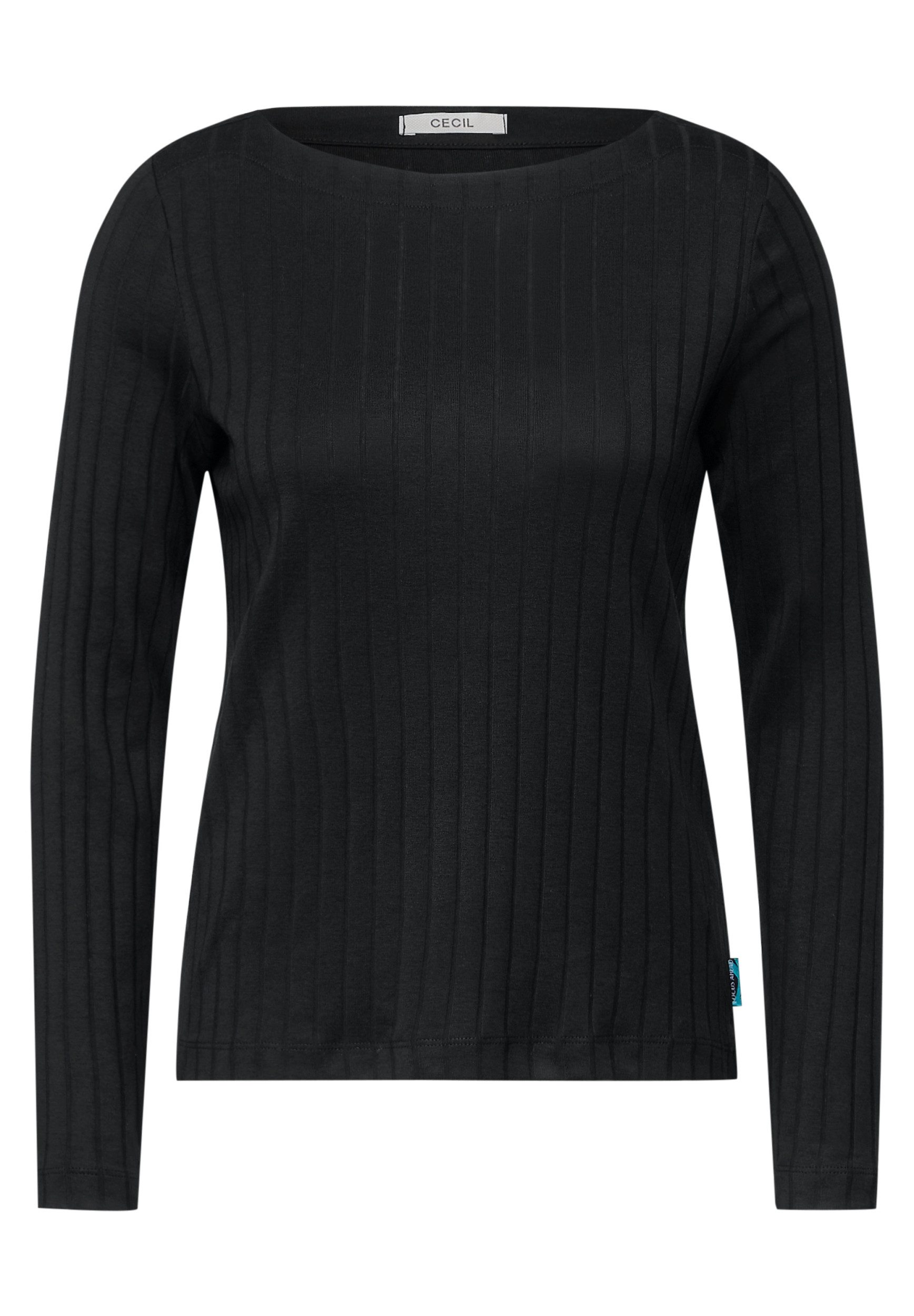 CECIL T-Shirt TOS Solid Rib Basic günstig online kaufen