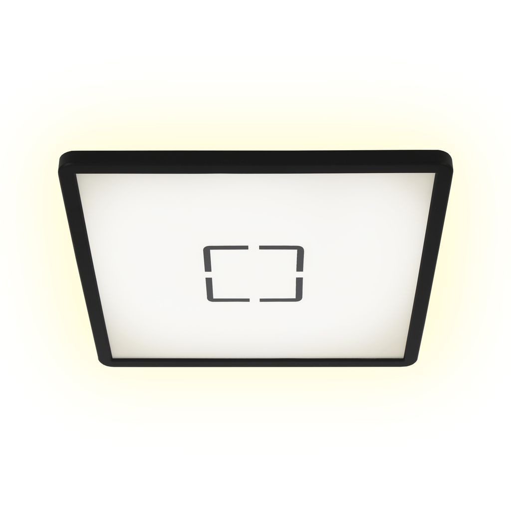 Briloner Leuchten LED Deckenleuchte 3390-015, Backlight, LED fest integriert, 2700K - Extra-Warmweiß, Deckenlampe mit indirekter Hintergrundbeleuchtung