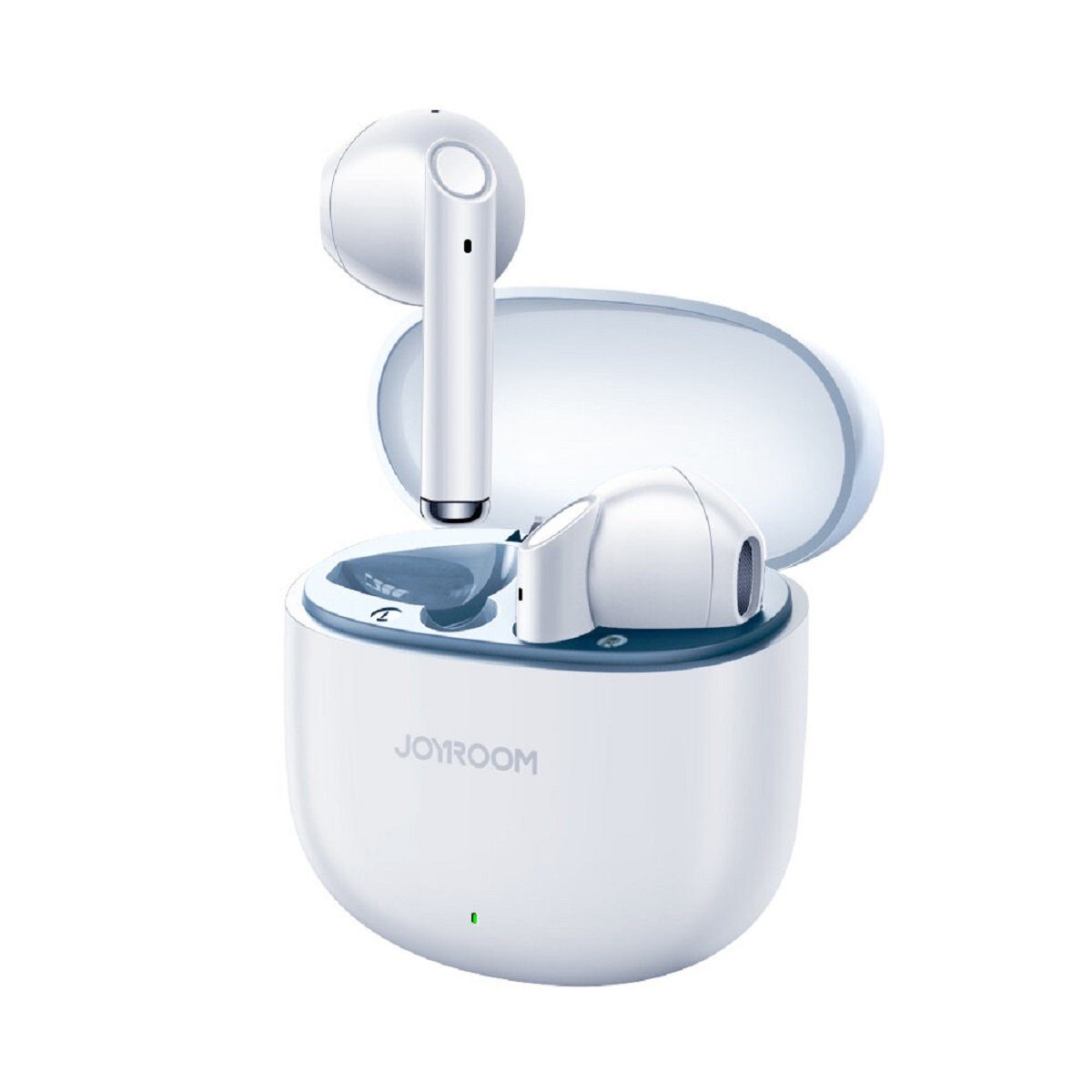 JOYROOM TWS Jpods Series JR-PB2 IPX4 Bluetooth-Kopfhörer (Bluetooth, Touch-Steuerung, Bluetooth 5.3, IPX4-Wasserdicht, ergonomische Design, 28 St Wiedregabe ohne aufladen) Weiß