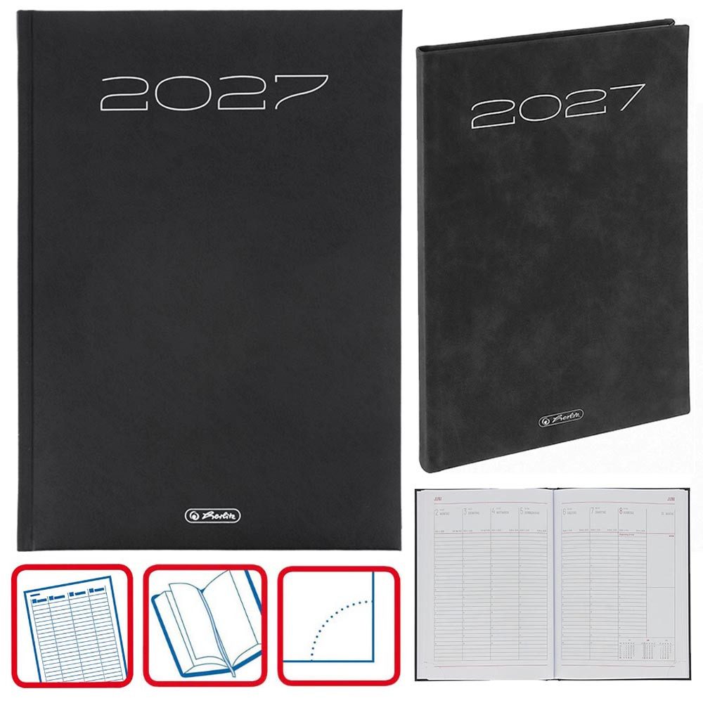 Herlitz Buchkalender Sidney 2027 schwarz