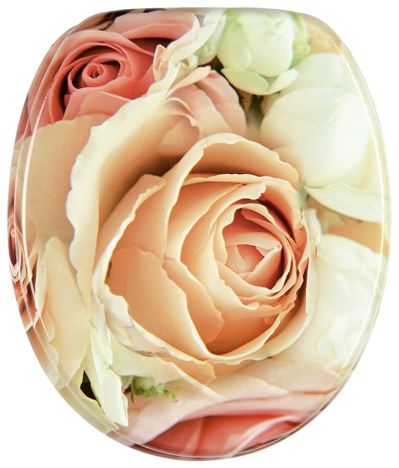 Sanilo WC-Sitz Rosa Rose, mit Absenkautomatik günstig online kaufen