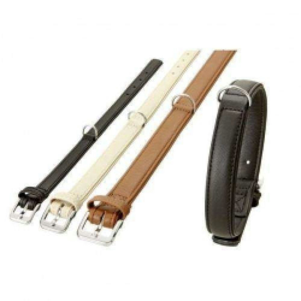 Hunde-Halsband Karlie Nordic Halsband aus Hirschleder - Schwarz Breite/Länge: 10 mm