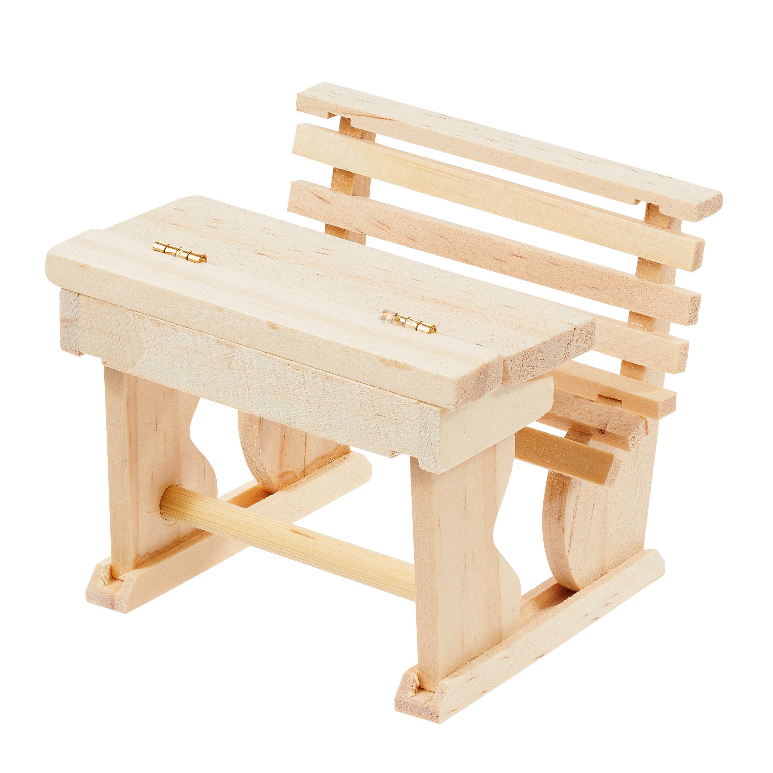 HobbyFun Dekofigur Schulbank, 7 cm x 6 cm