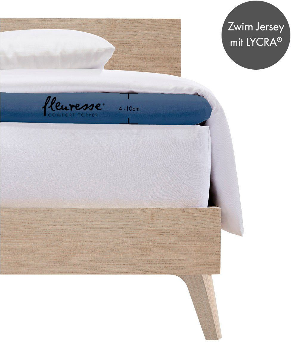 fleuresse Spannbettlaken Topper, Jersey-Elasthan, Gummizug: rundum, günstig online kaufen