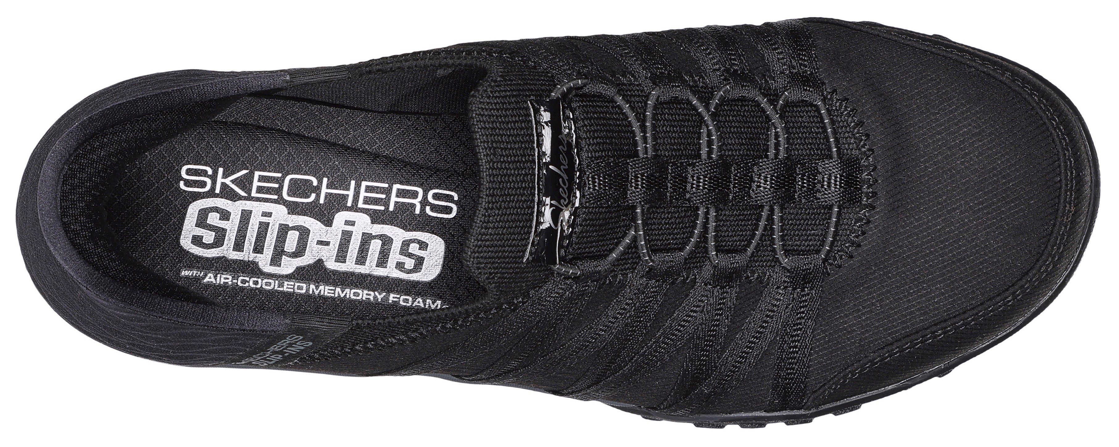 Skechers BREATHE-EASY-ROLL-WITH-ME Slip-On geeignet Sneaker für schwarz-uni Maschinenwäsche