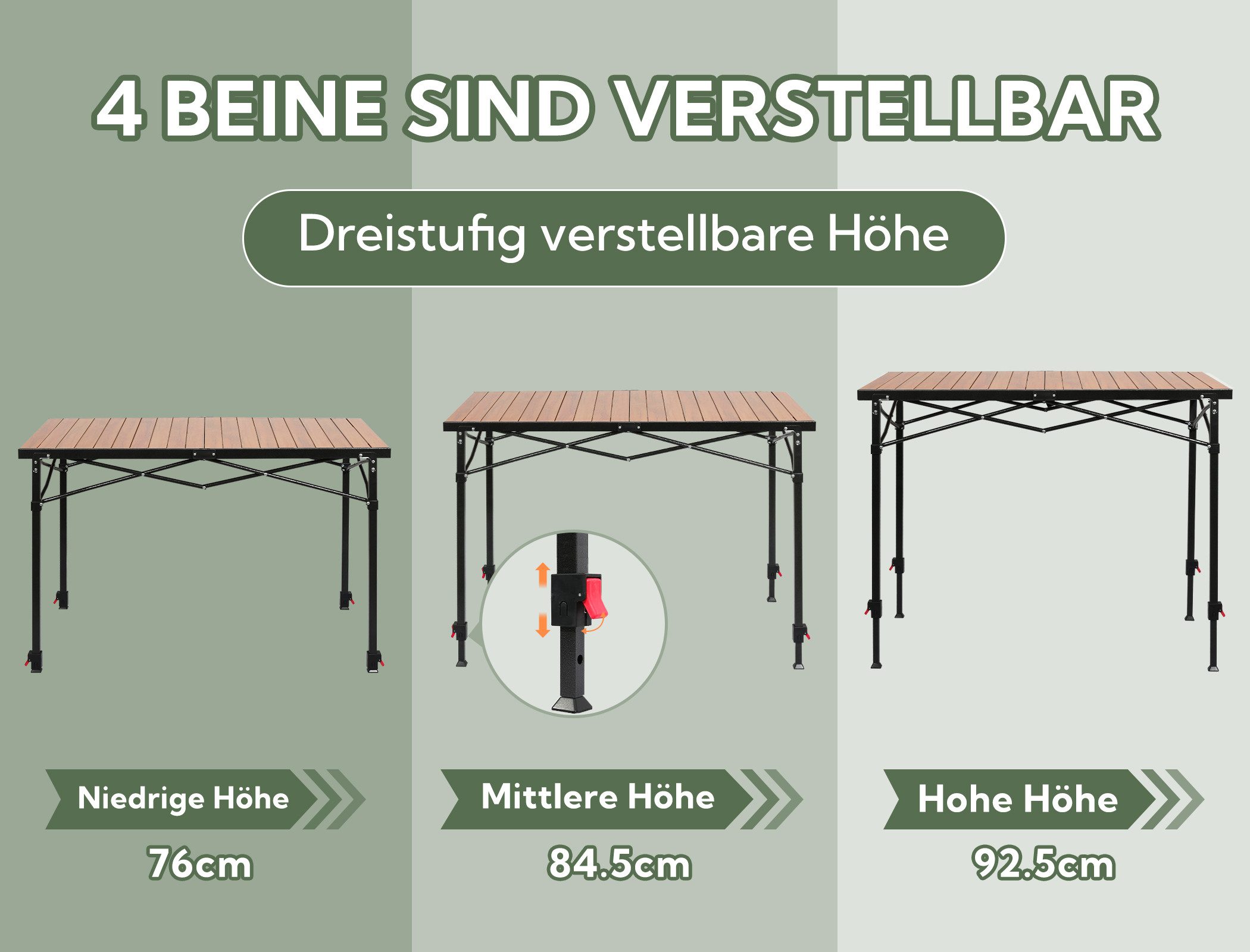 HOMECALL Klapptisch Campingtisch Klappbar Balkontisch Gartentisch günstig online kaufen